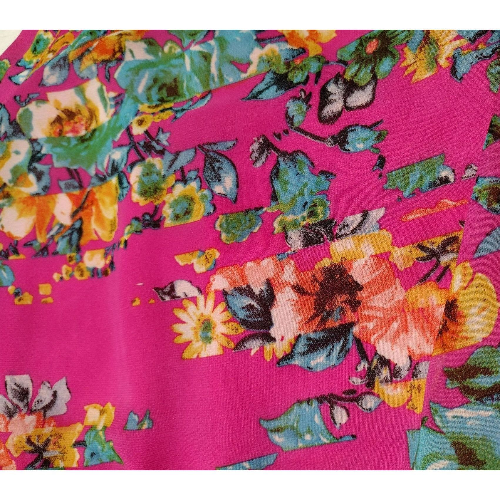 Betsey Johnson Betsey Johnson Women's Size 12 Pink Floral Sleeveless Dress Size XL / US 12-14 / IT 48-50 - 8 Thumbnail
