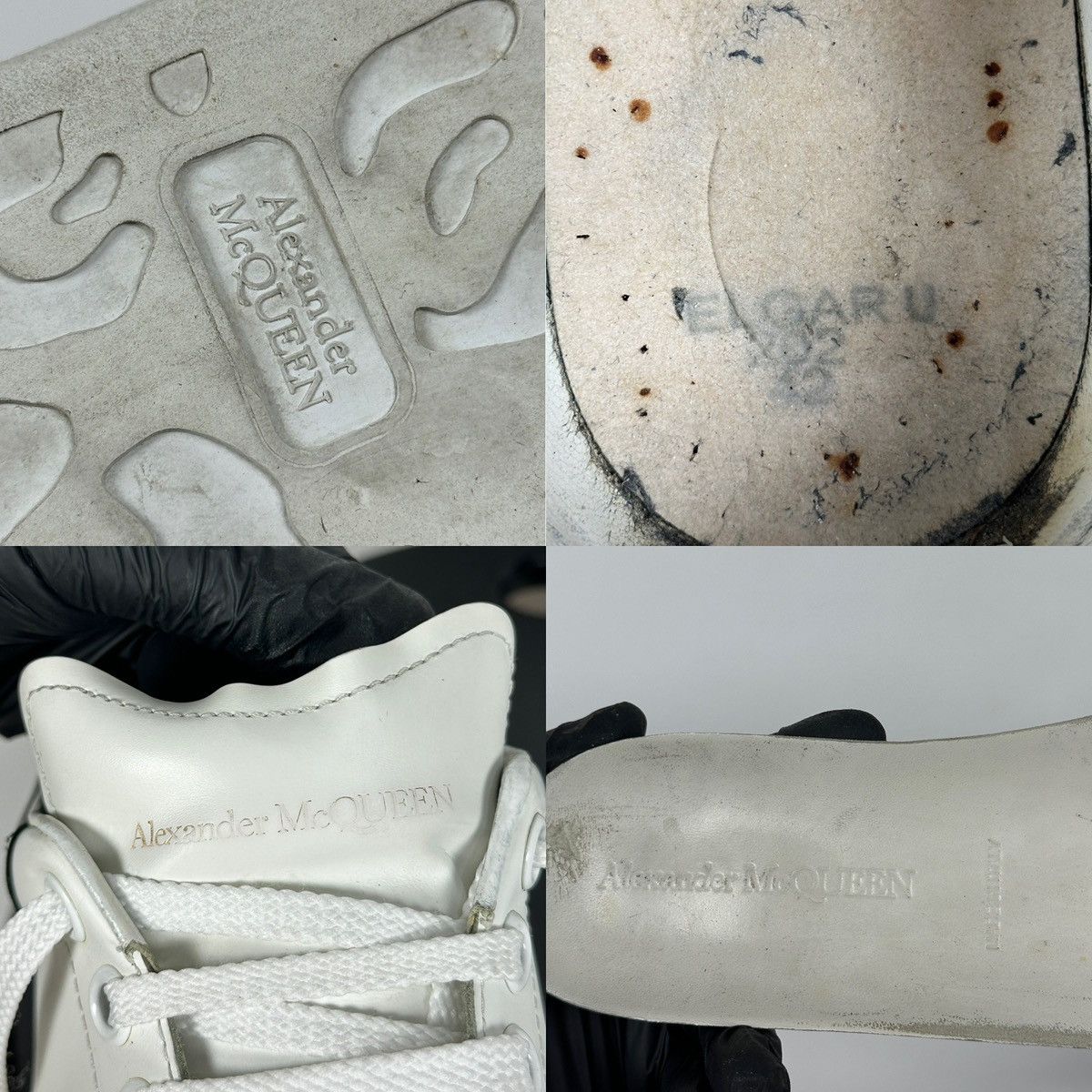 Alexander McQueen Alexander McQueen Oversized White Leather Sneakers Size US 9.5 / EU 42-43 - 23 Thumbnail