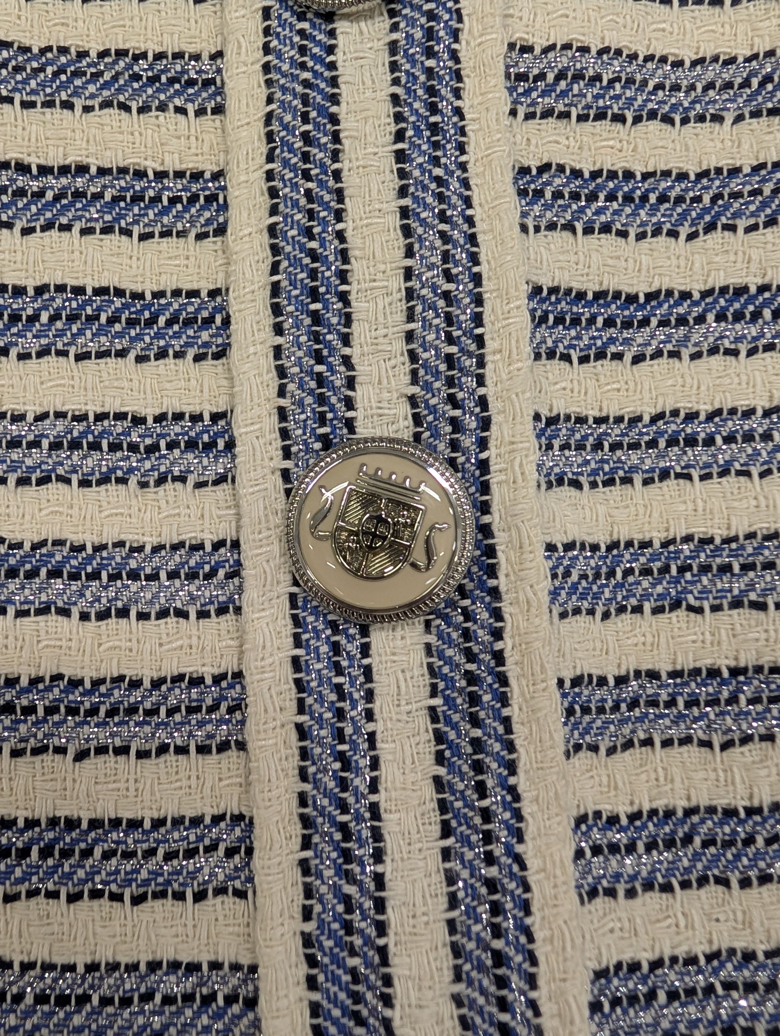 Veronica Beard Veronica Beard Blue And Beige Striped Skirt Size 26" / US 2 / IT 38 - 3 Thumbnail