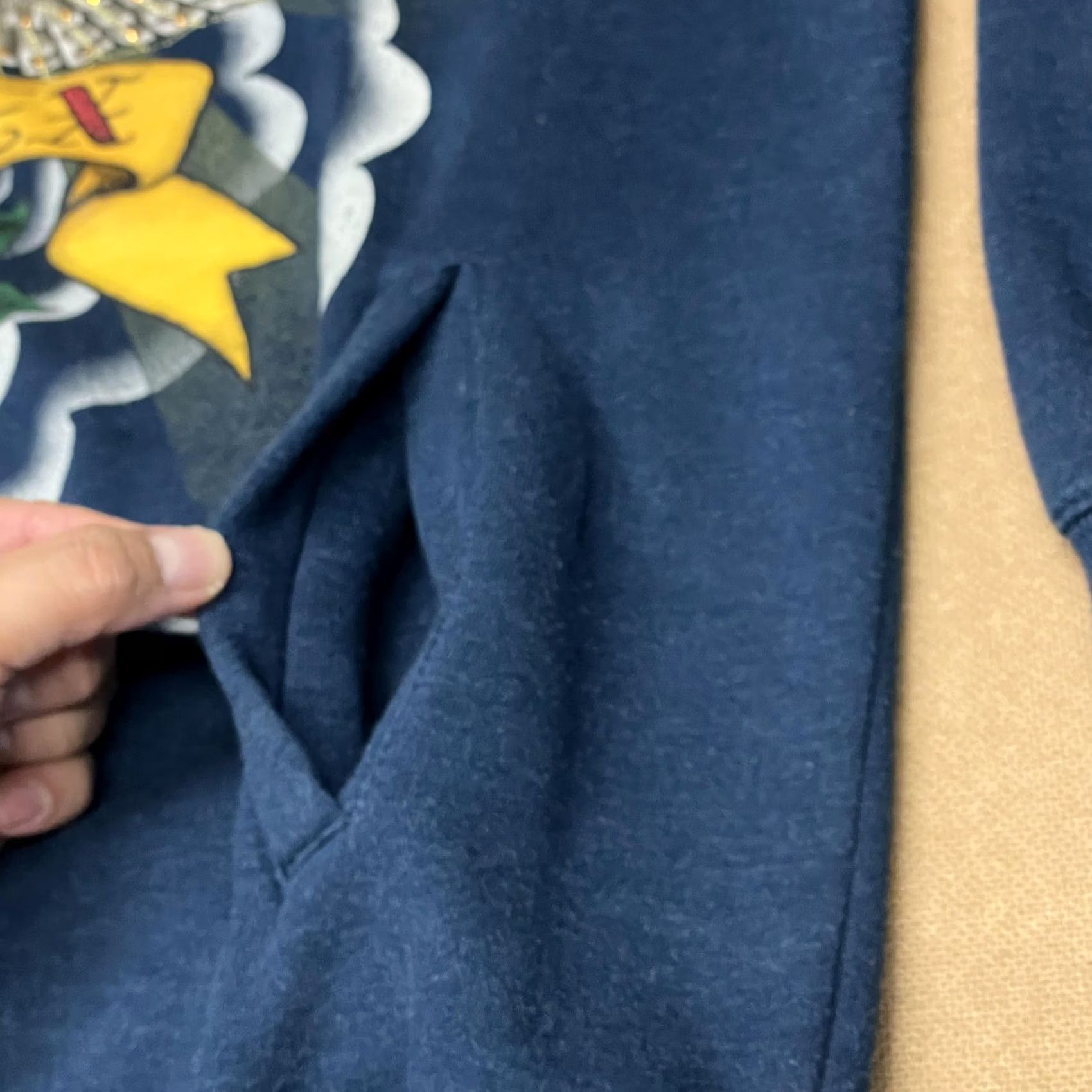 Avirex VINTAGE Avirex Hoodie Mens XL Blue Full Zip Graphic Eagle Rose Rhinestone Embellished Size US XL / EU 56 / 4 - 6 Thumbnail
