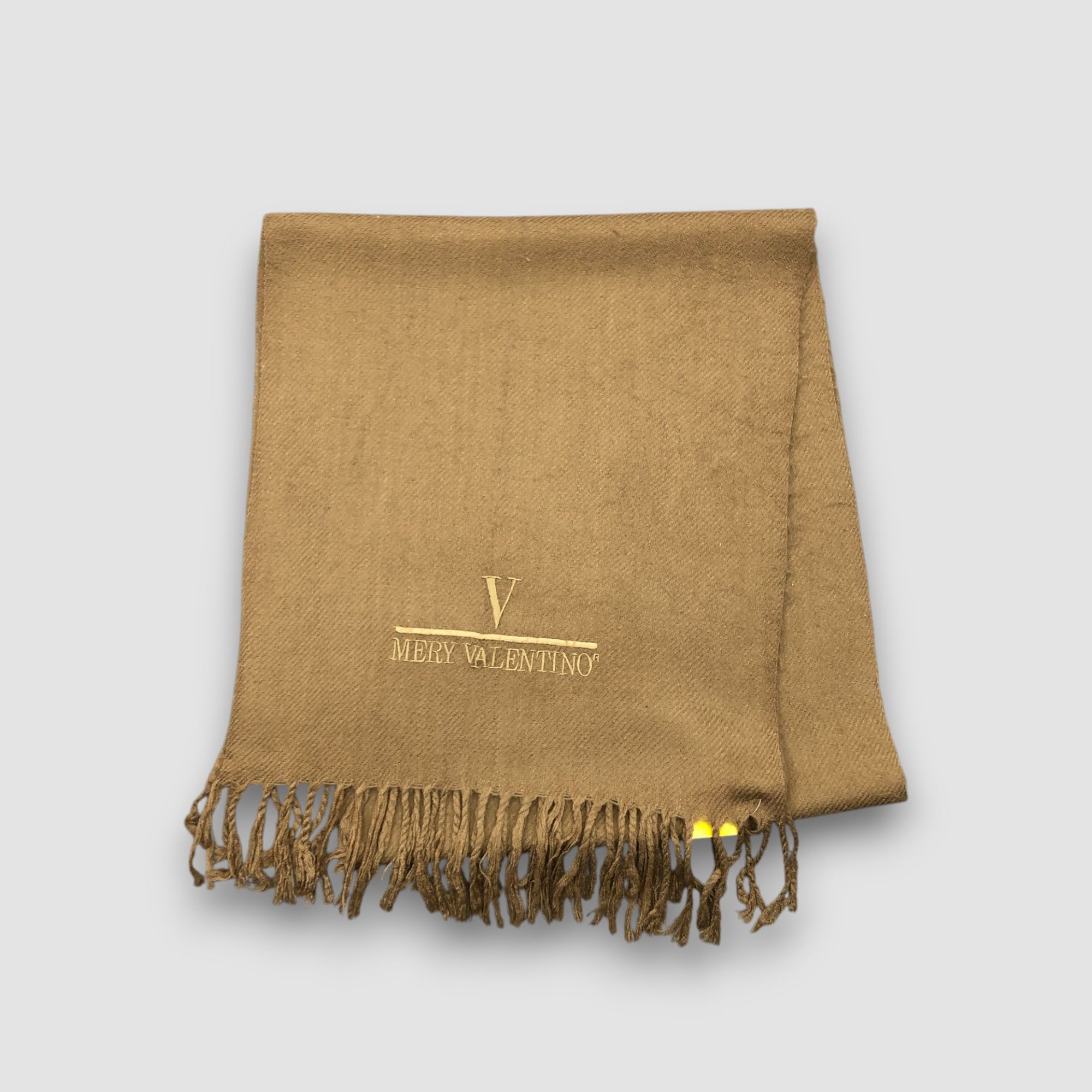 Japanese Brand Vintage 90s Mery Valentino Scarf Muffler Wool Scarves Size ONE SIZE - 2 Thumbnail