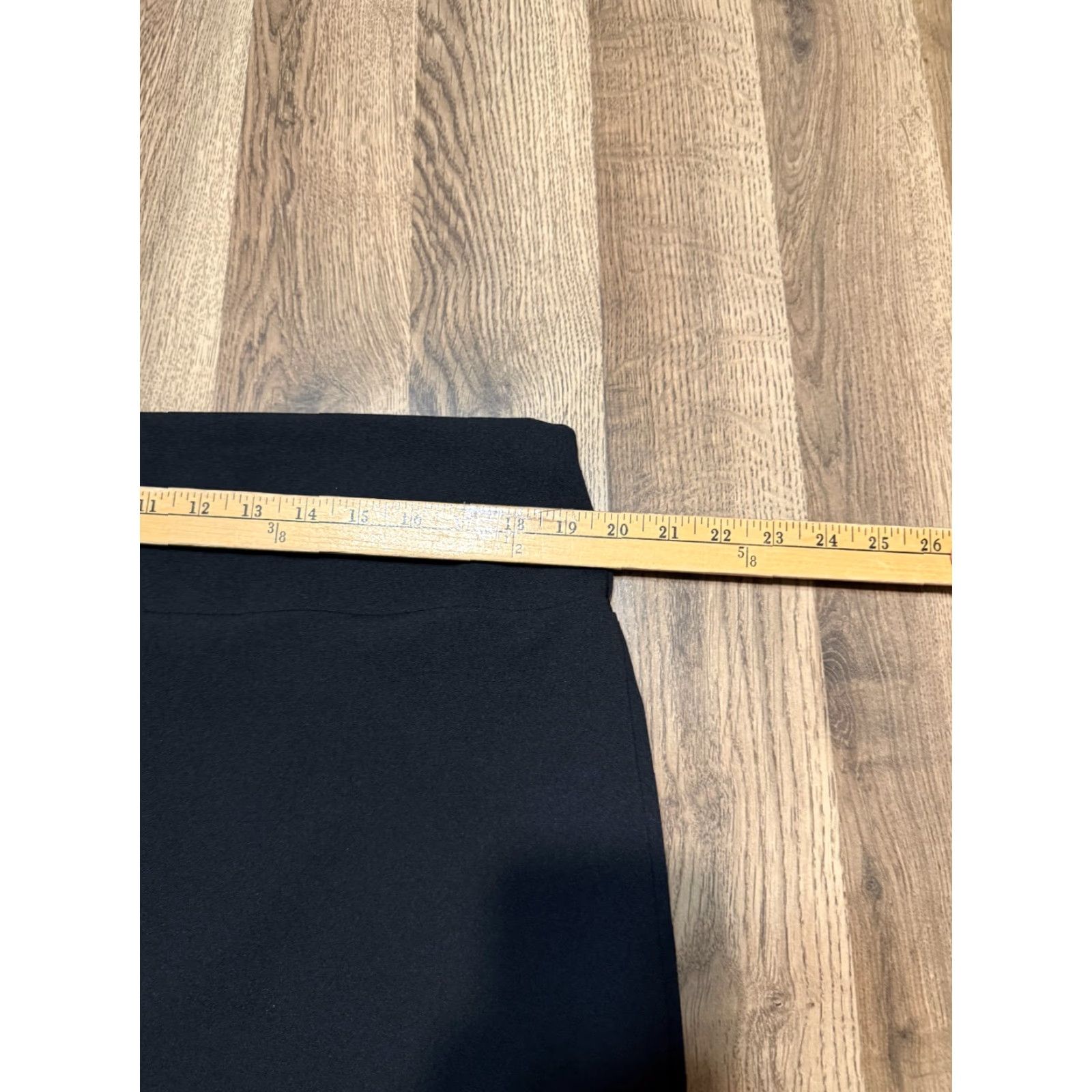 Vintage LIVO Skirt Women's Plus Size 2X Black Pull On Straight Pencil Knee Length Solid Polyester Machine Washable Casual Size 40" / US 18 - 5 Thumbnail