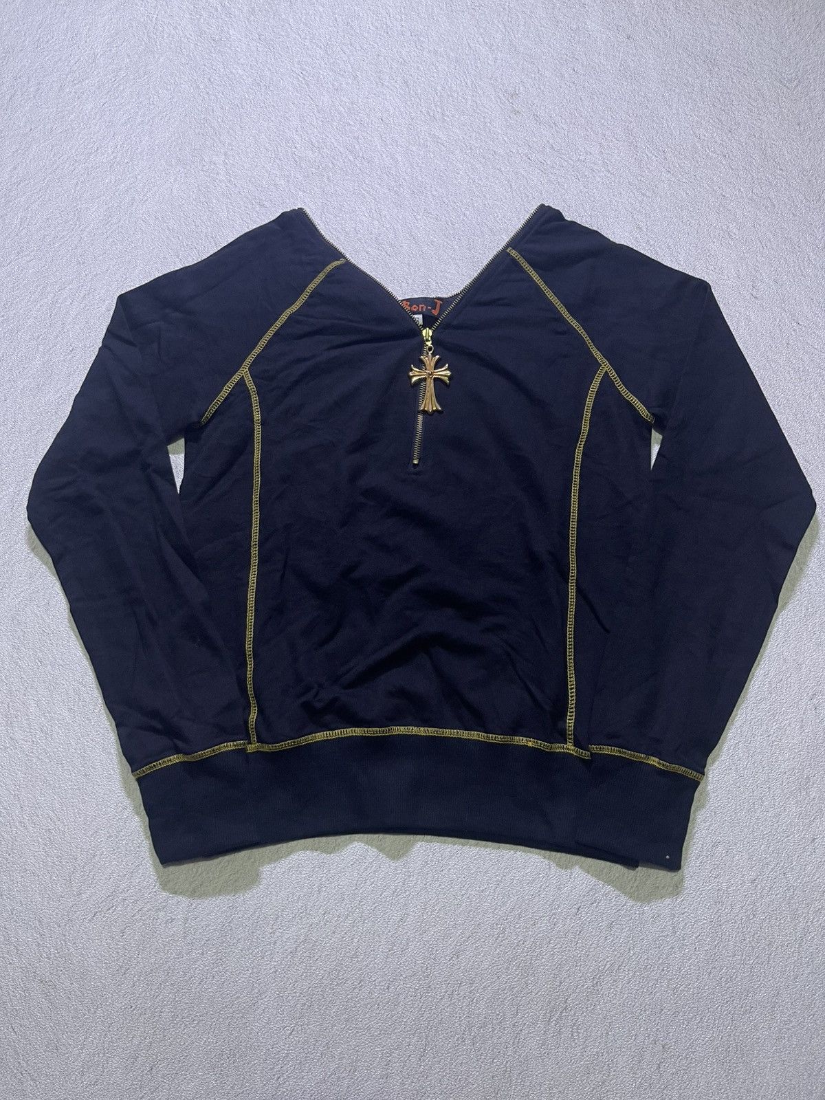 Japanese Brand Y2K BBON-J long sleeve tshirt women's full Zipper style Size S / US 4 / IT 40 - 1 Thumbnail