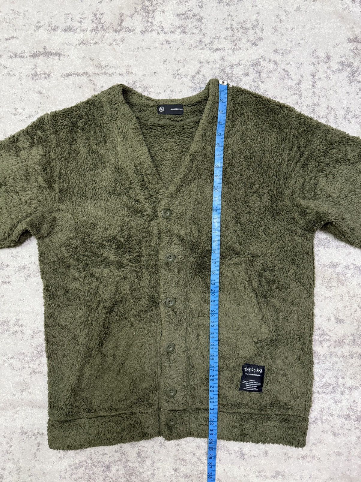GU × Undercover Gu x Undercover Sherpa Fleece Cardigan Sweater Size US XL / EU 56 / 4 - 17 Thumbnail