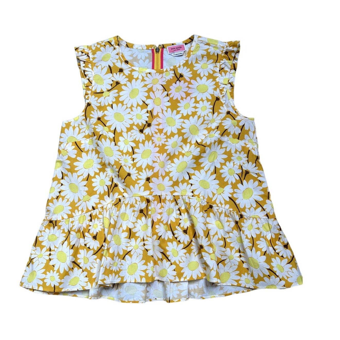 Kate Spade Kate Spade Kate Daisy Flounce Top size 2 Golden Rod Size XS / US 0-2 / IT 36-38 - 7 Thumbnail