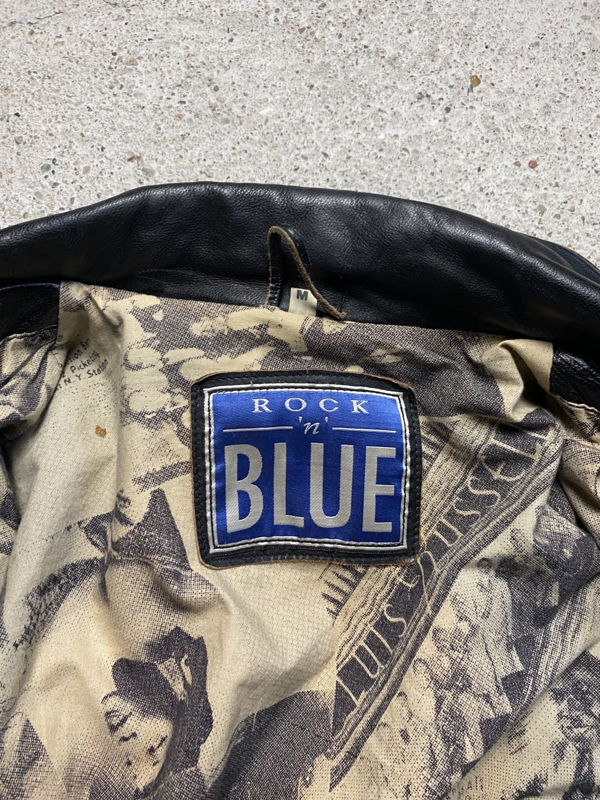 Other Leather jacket bomber avant garde archive rock n blue black Size US M / EU 48-50 / 2 - 16 Thumbnail