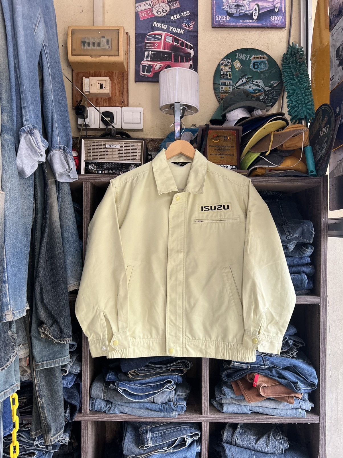 Japanese Brand 🔥Vintage Hanma Isuzu Work Jacket Size US M / EU 48-50 / 2 - 1 Thumbnail