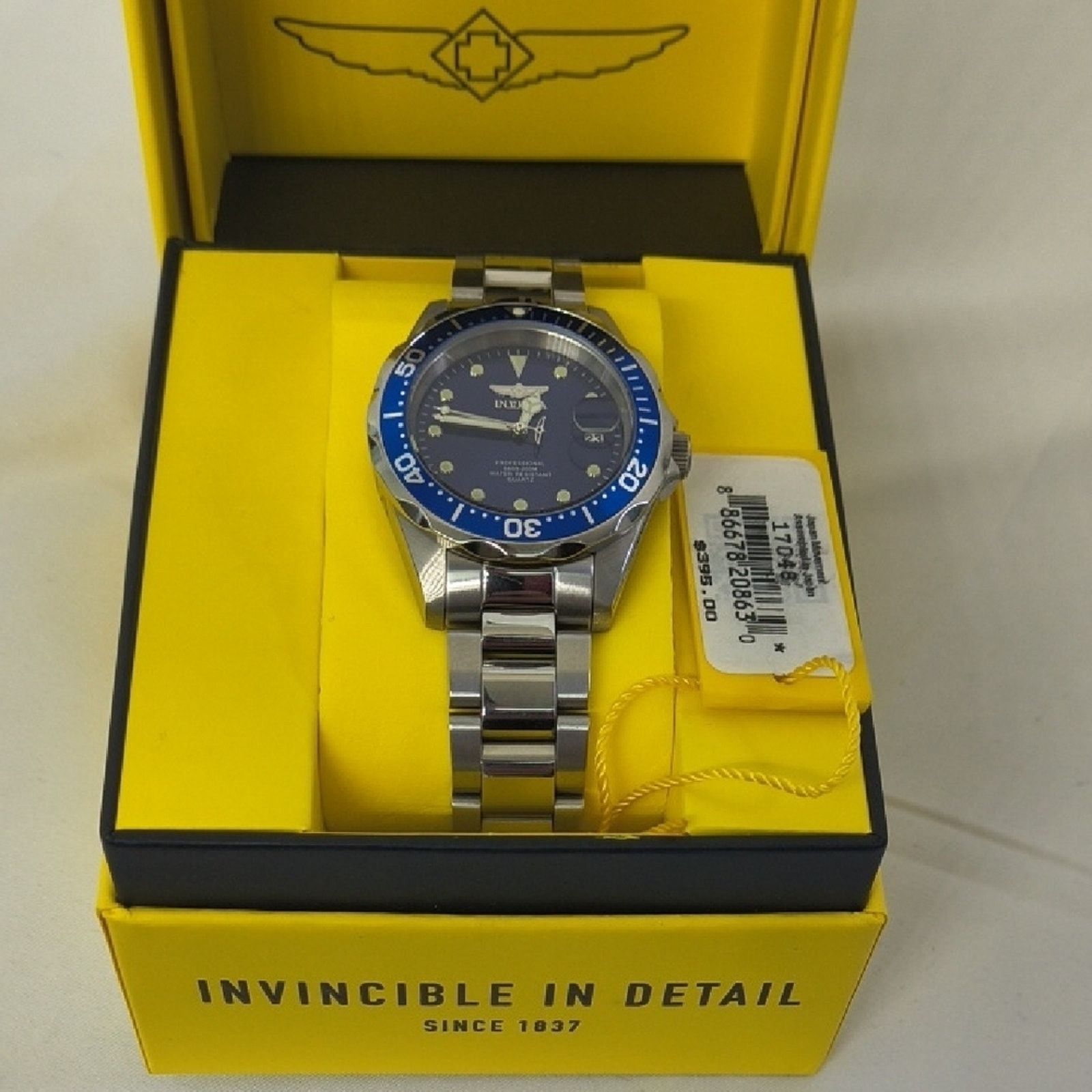 Invicta Like New - Invicta Diver Blue Dial Stainless Steel Women's Size 38 - 12 Thumbnail