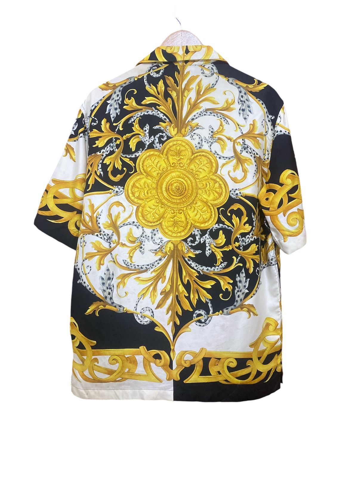 Versace Versace Barocco Acanthus Print Silk Shirt Size US M / EU 48-50 / 2 - 3 Thumbnail