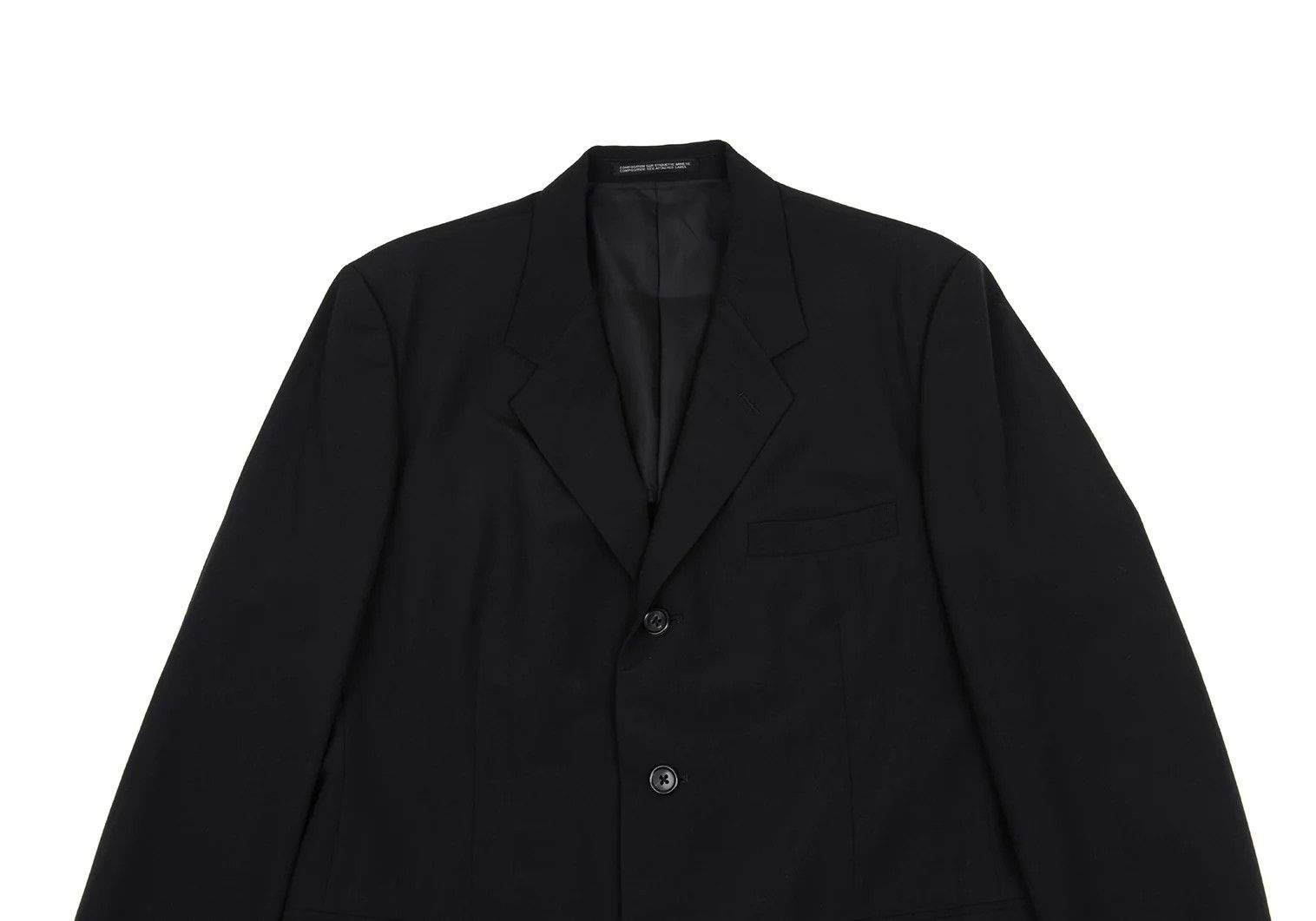 Yohji Yamamoto YOHJI YAMAMOTO COSTUME D'HOMME Wool Jacket Black S Size US S / EU 44-46 / 1 - 2 Thumbnail