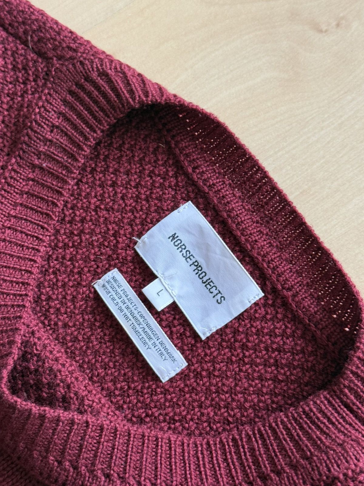 Norse Projects AW/14 Norse Projects Alvin Mix Stitch Knit wool sweater Size US L / EU 52-54 / 3 - 2 Thumbnail