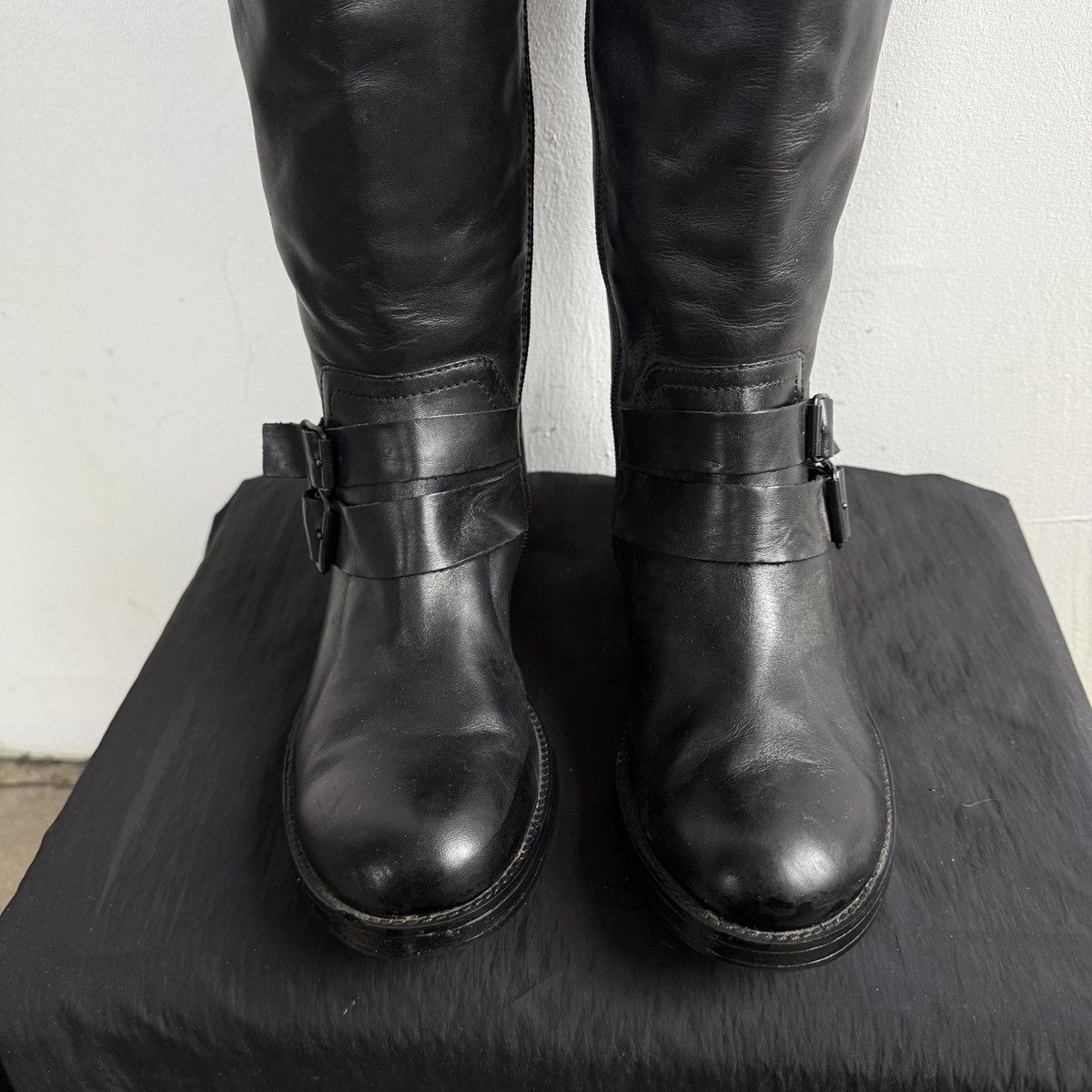 Esprit Vintage Esprit Leather Black Knee High Boots Size US 8.5 / IT 38.5 - 8 Thumbnail
