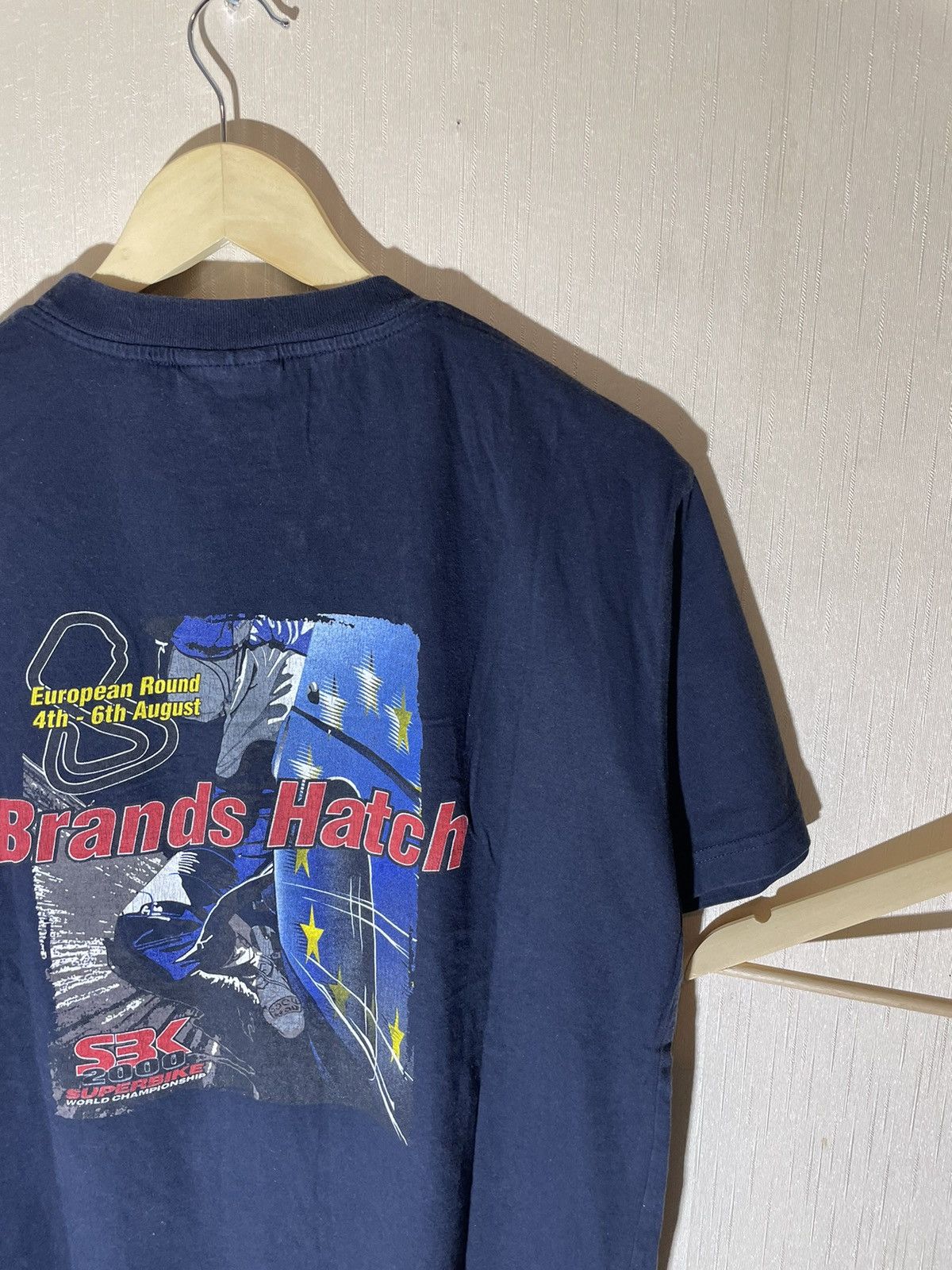 Vintage Superbike brand hatch racing vintage T shirt 90s Size US M / EU 48-50 / 2 - 4 Thumbnail