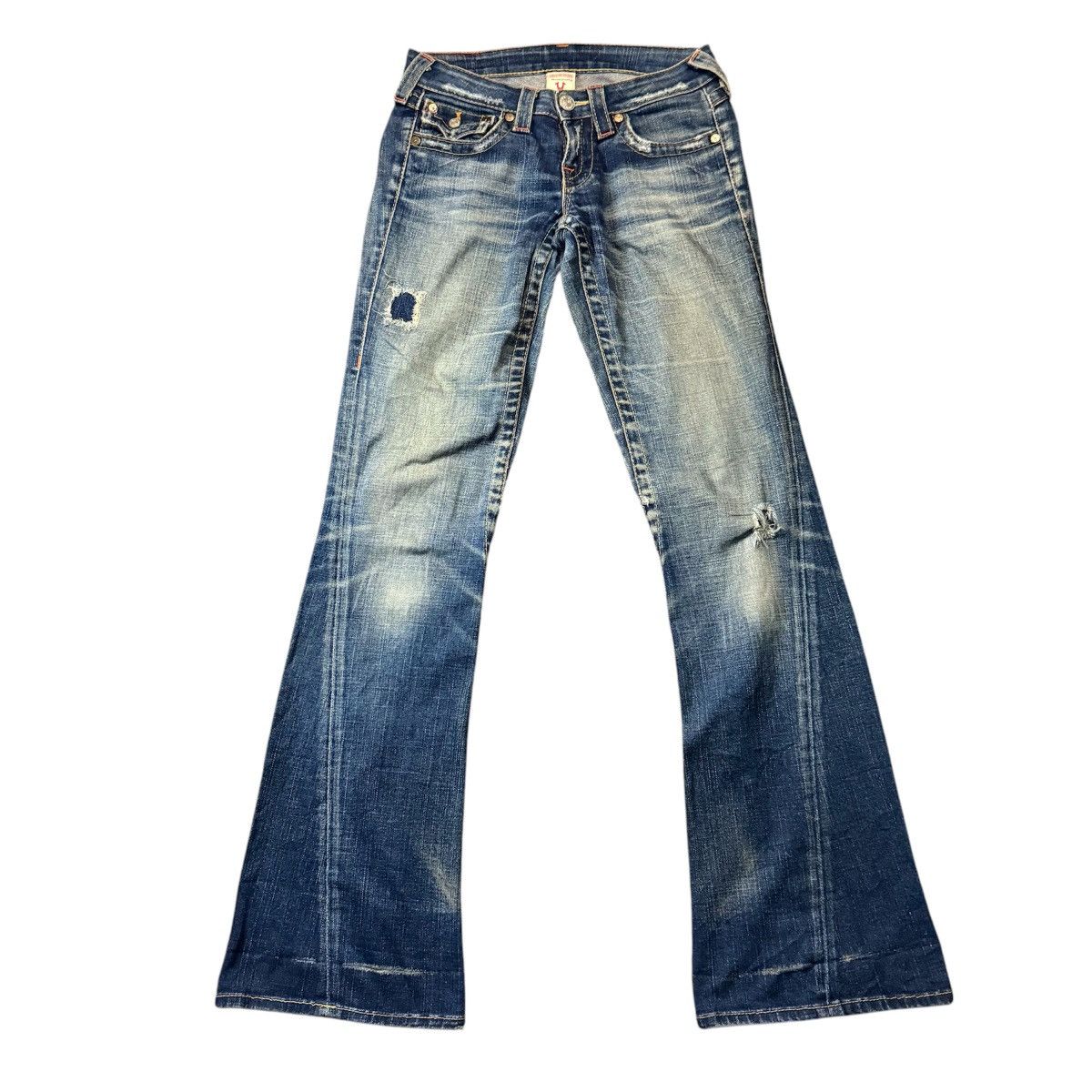 Hysteric Glamour 🔥🇺🇸 Vintage Crazy Flared True Religion Denim Size US 28 / EU 44 - 1 Thumbnail