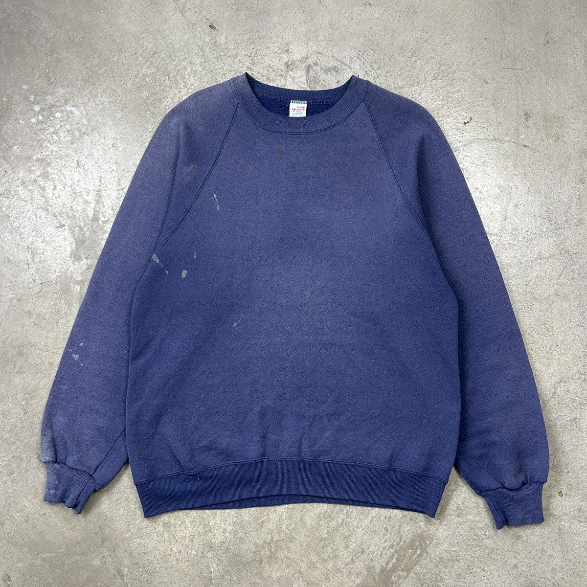 Vintage 1980s Trashed Russell Sweatshirt Size US L / EU 52-54 / 3 - 6 Thumbnail
