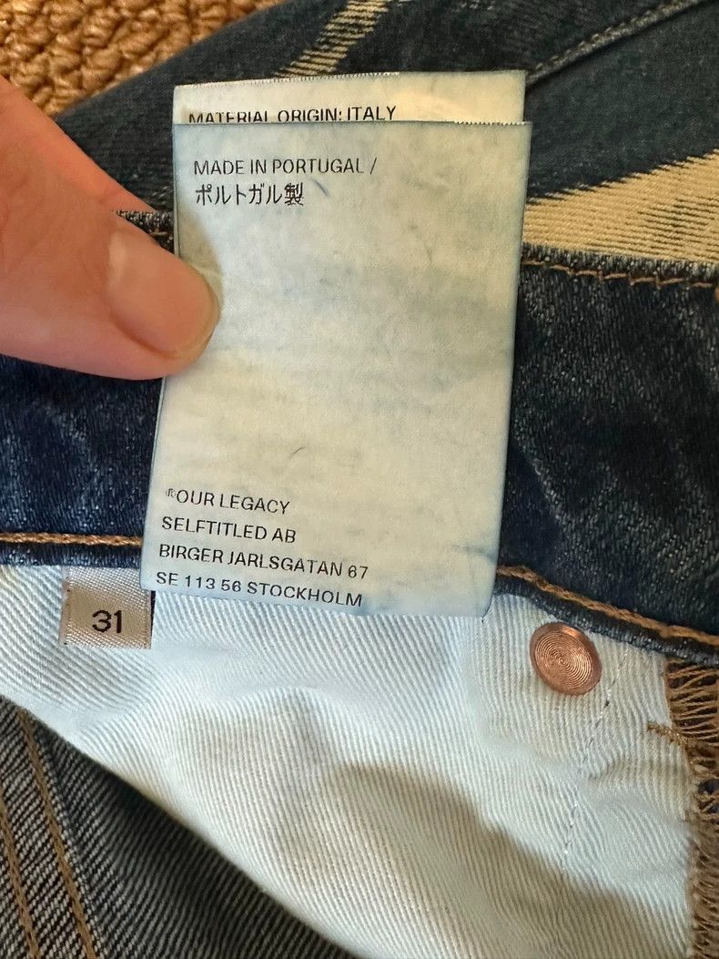 Our Legacy Our LegacyThird cut white smear jeans Size US 31 - 9 Thumbnail