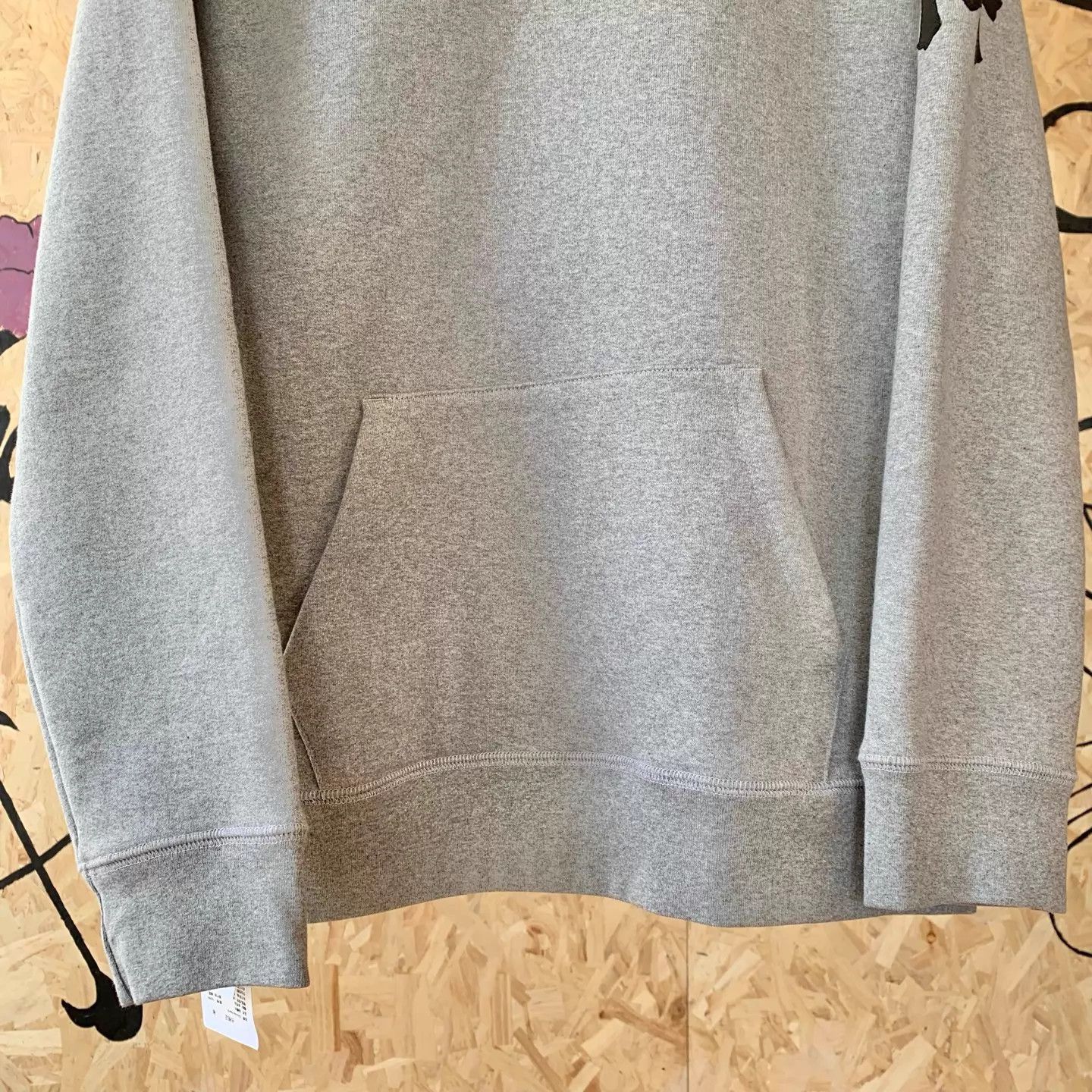 Chrome Hearts Chrome Hearts New Gray Hoodie w/ Black Cross Leather Sleeves Size US XL / EU 56 / 4 - 4 Thumbnail
