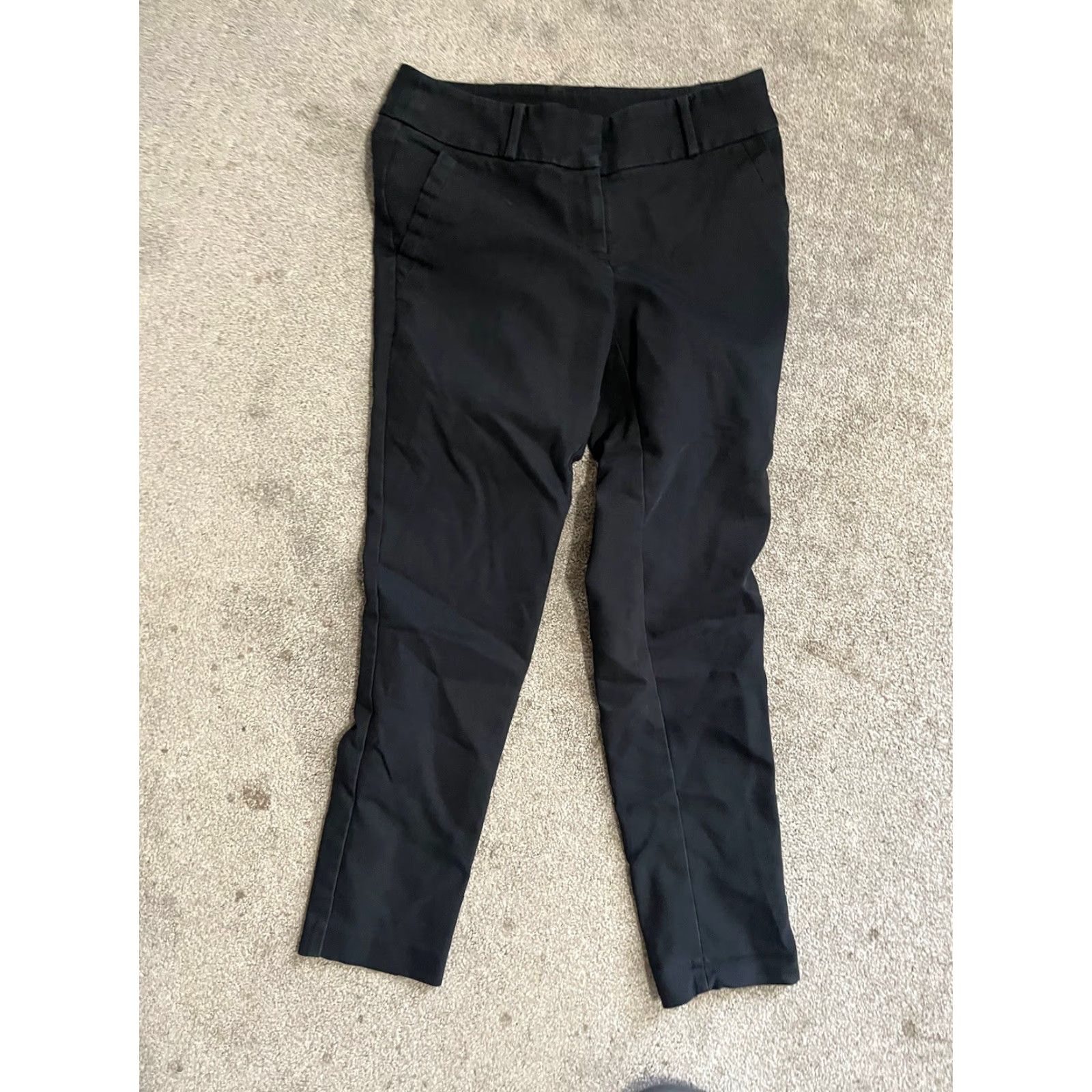 Loft VINTAGE Loft Outlet Black Dress Pants Curvy Skinny Ankle Women’s Size 0 with Pockets (? wait) Size 25" / US 0 / IT 36 - 2 Thumbnail