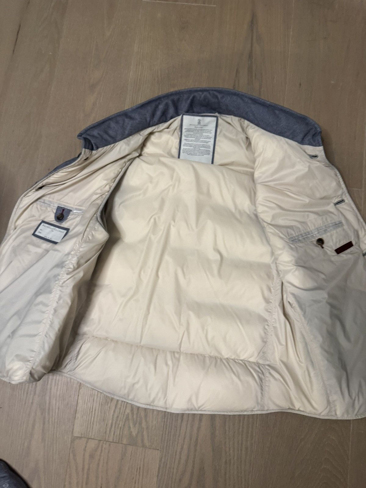Brunello Cucinelli Suede puffer vest size medium Size US M / EU 48-50 / 2 - 14 Thumbnail