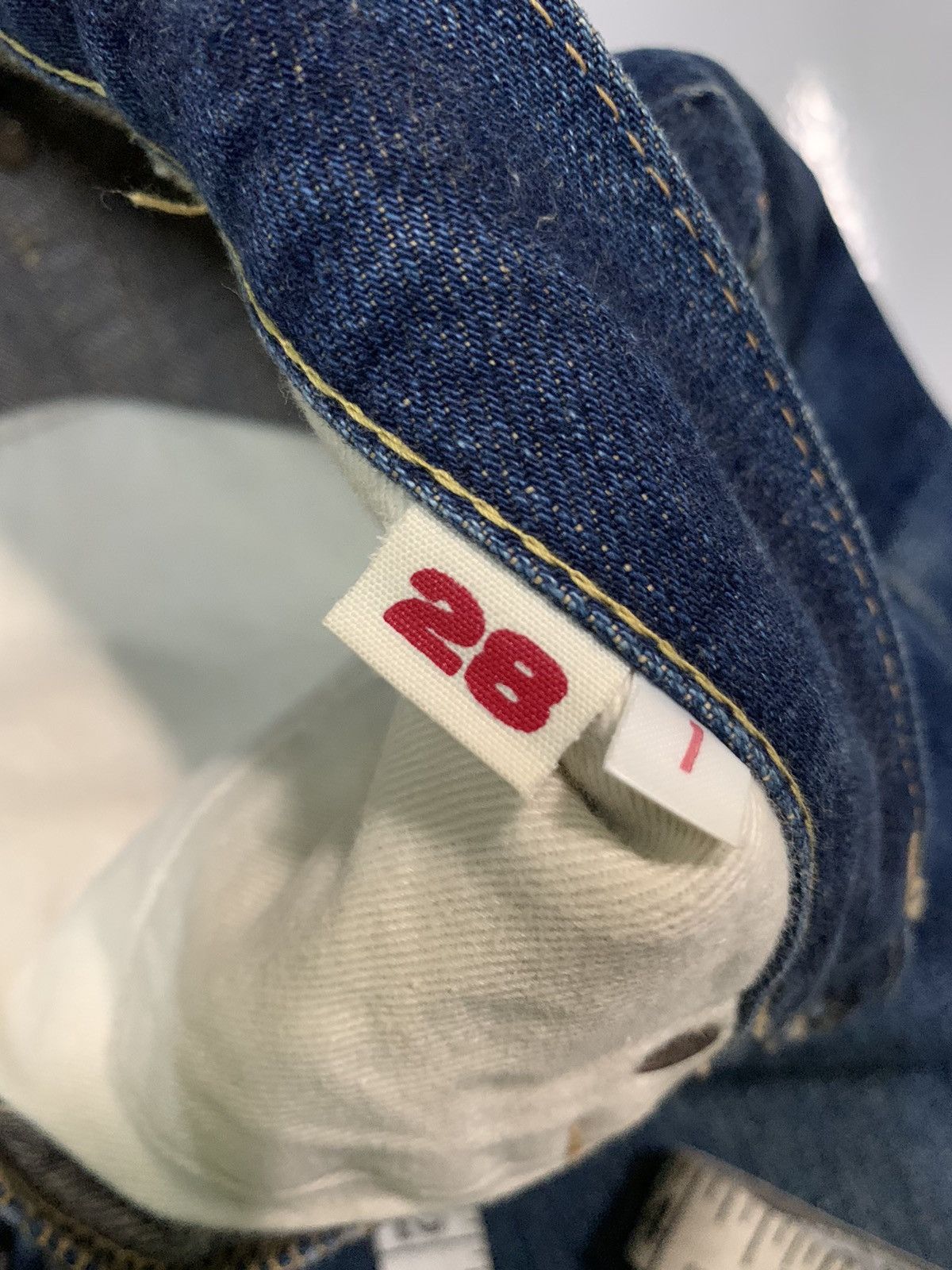 Kapital Vintage Hr Market Selvedge Button fly Faded Distressed Denim Size US 27 - 20 Thumbnail