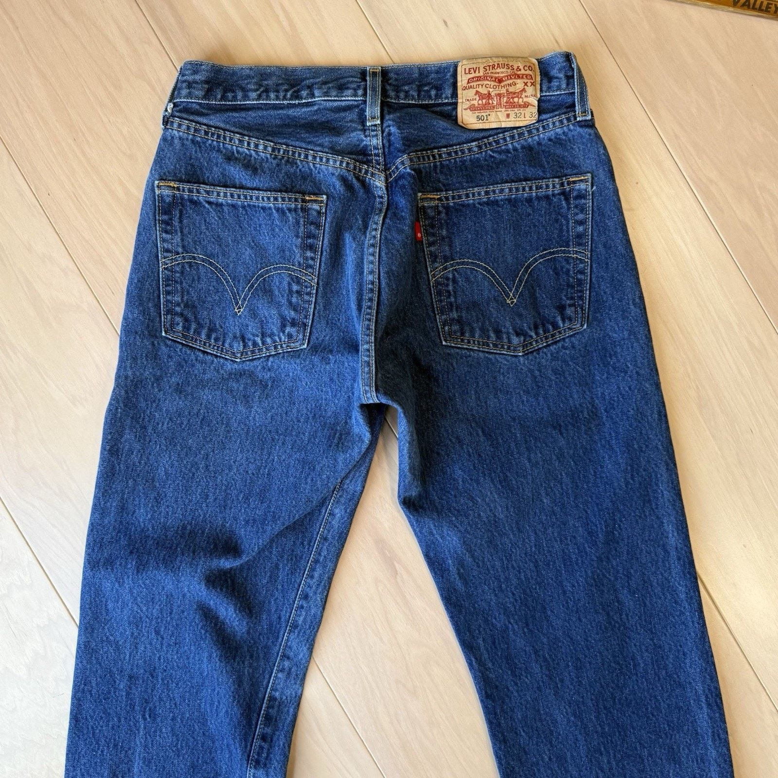 Levi's × Vintage Vintage Levis 501 Jeans 30 Blue Straight Leg Denim Women Size US 30 / EU 46 - 10 Thumbnail