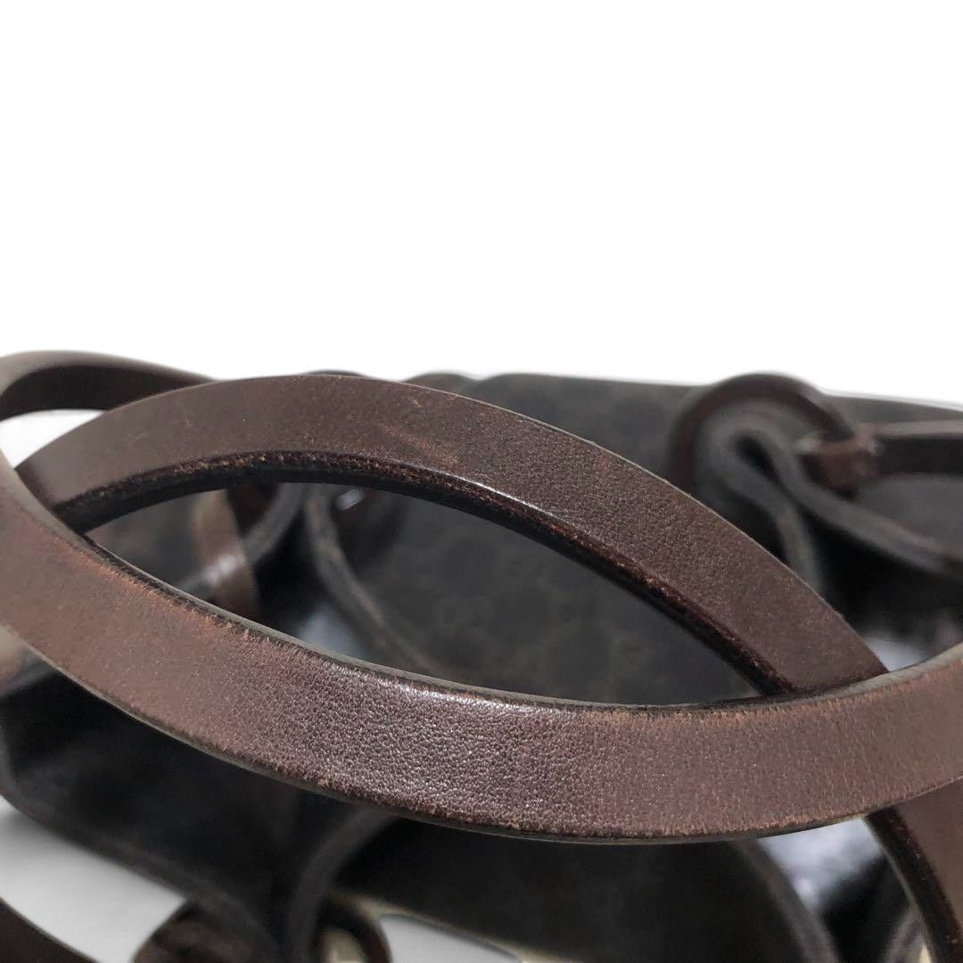 Gucci Gucci - Tote Handbag Shoulder Bag Leather Black Monogram Size ONE SIZE - 5 Thumbnail