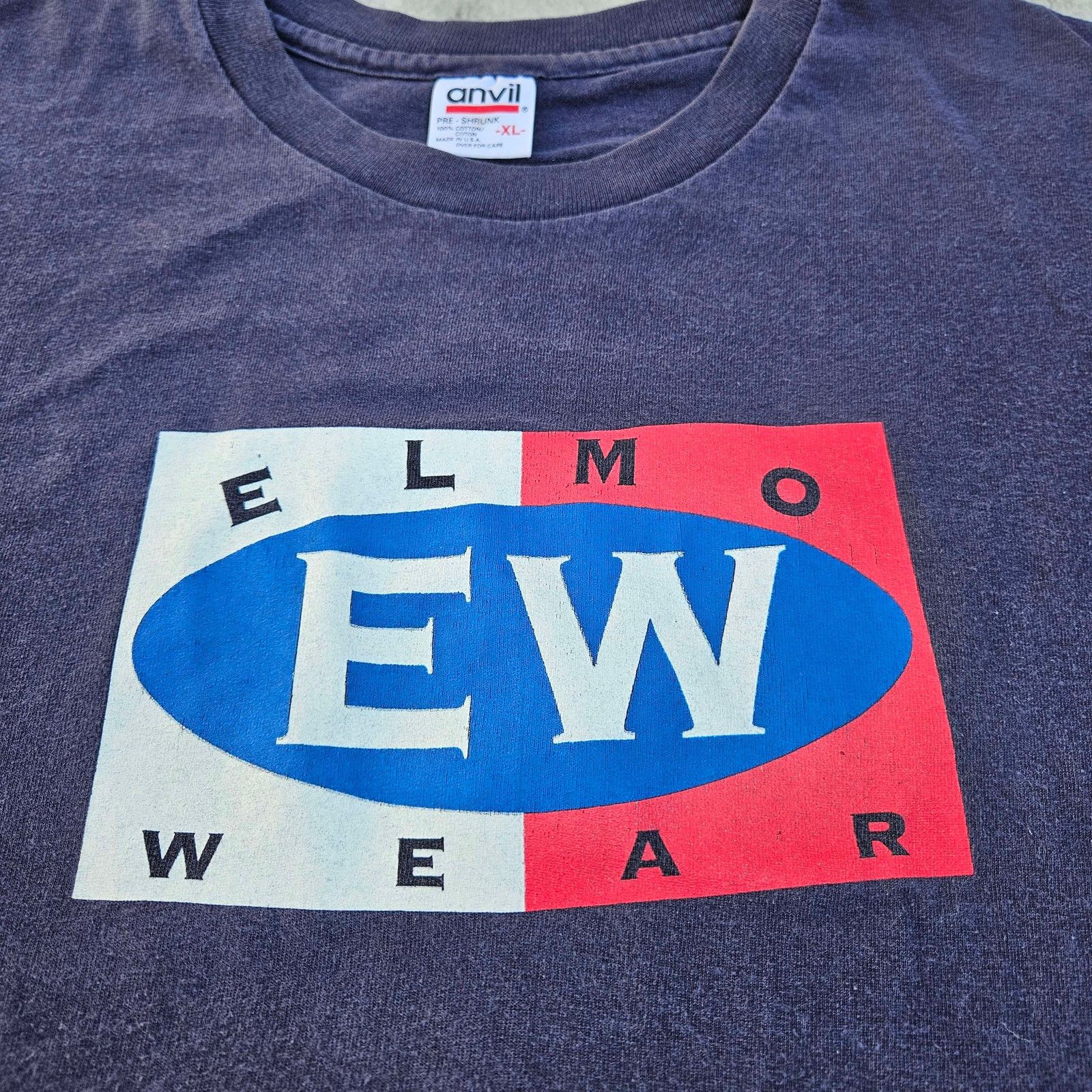 Anvil Vintage Elmo Sesame Street 90s Calvin Klein Parody XLarge Size US XL / EU 56 / 4 - 4 Thumbnail