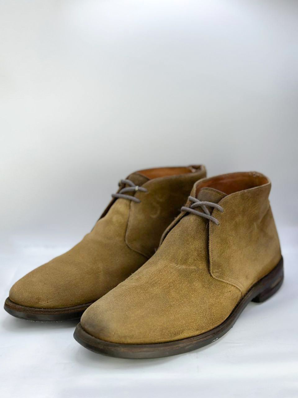 Church's Church’s Custom Grade Suede Desert Boots Sand F Dainite Sole Size US 9 / EU 42 - 1 Thumbnail