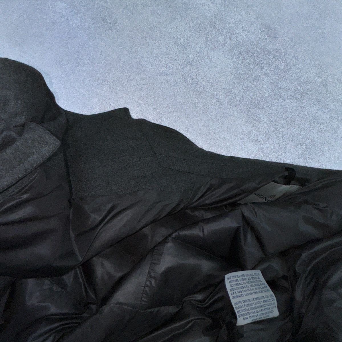 Moncler Men`s Moncler Rodin Gray Wool Puffer Jacket Size 6 / XXL Size US XXL / EU 58 / 5 - 17 Thumbnail