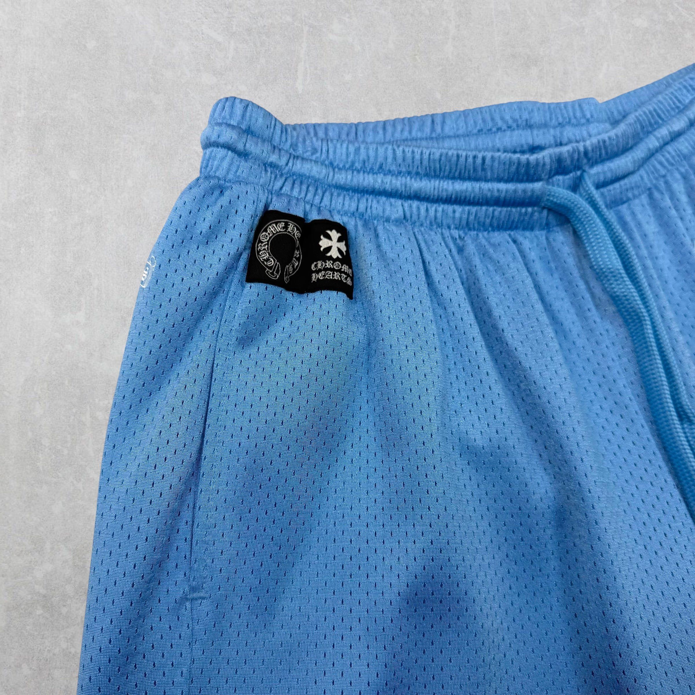 Chrome Hearts Chrome Hearts Blue Mesh Warm Up Shorts L Size US 34 / EU 50 - 4 Thumbnail