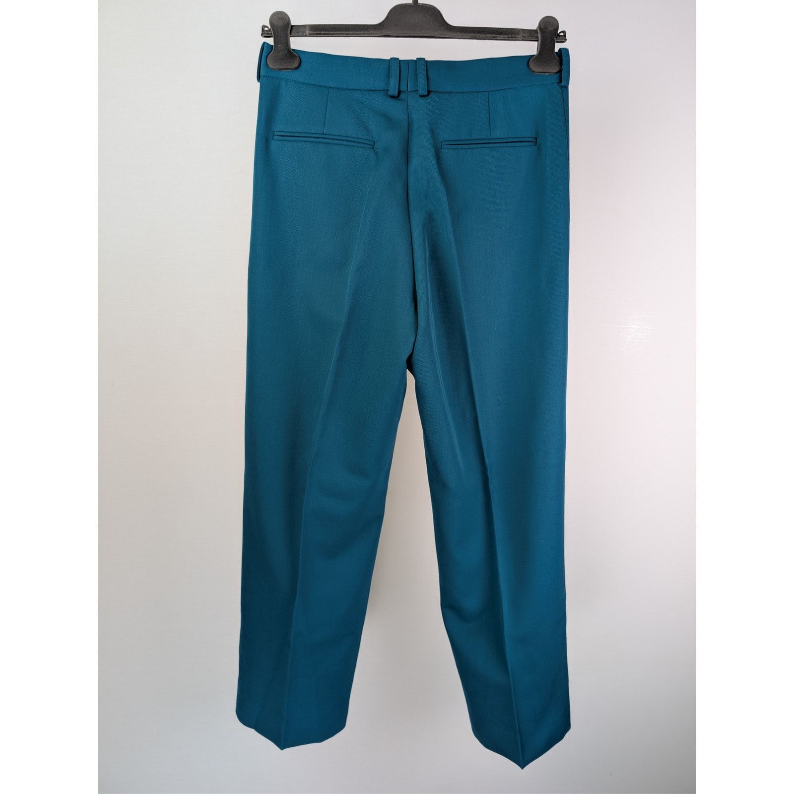 BOTTER o1rshd1 CC20 Wool Classic Trouser with Pleated in Petrol Size US 32 / EU 48 - 10 Thumbnail