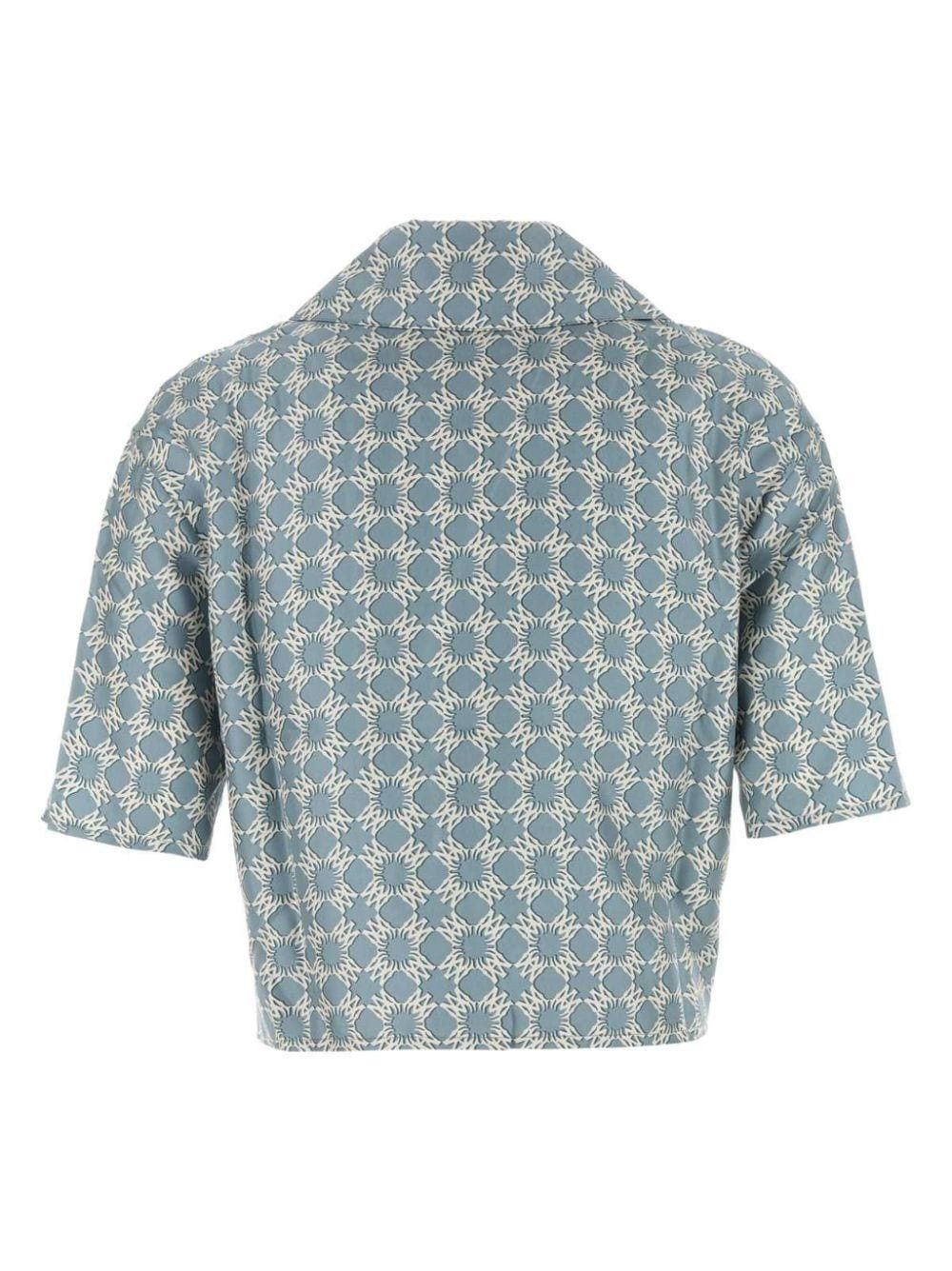 Amiri o1orln1025 MA Quad Shirt in Blue/White Size M / US 6-8 / IT 42-44 - 2 Thumbnail
