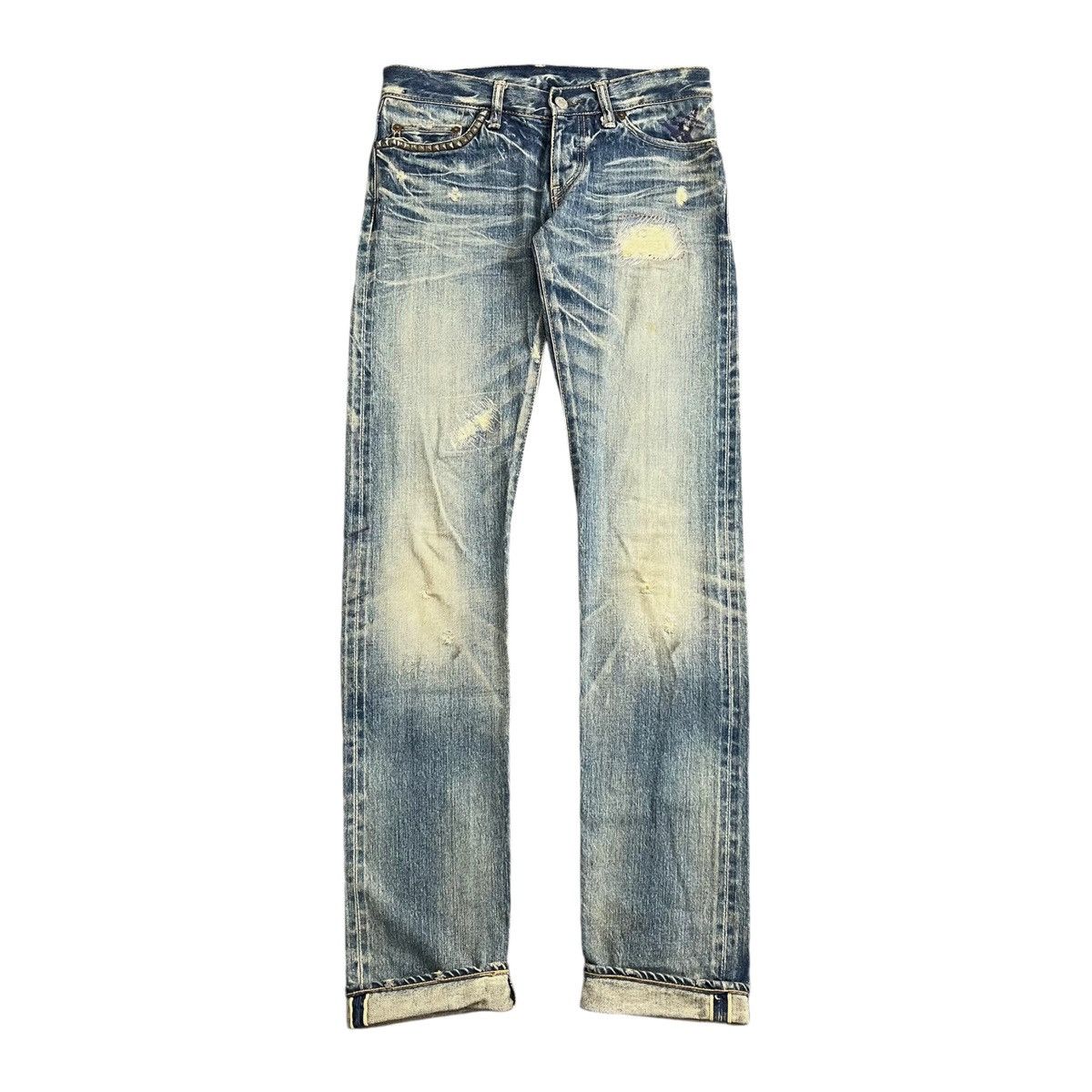 Hysteric Glamour Selvedge Hysteric Glamour Studded Distressed Denim Pants Size US 28 / EU 44 - 1 Thumbnail