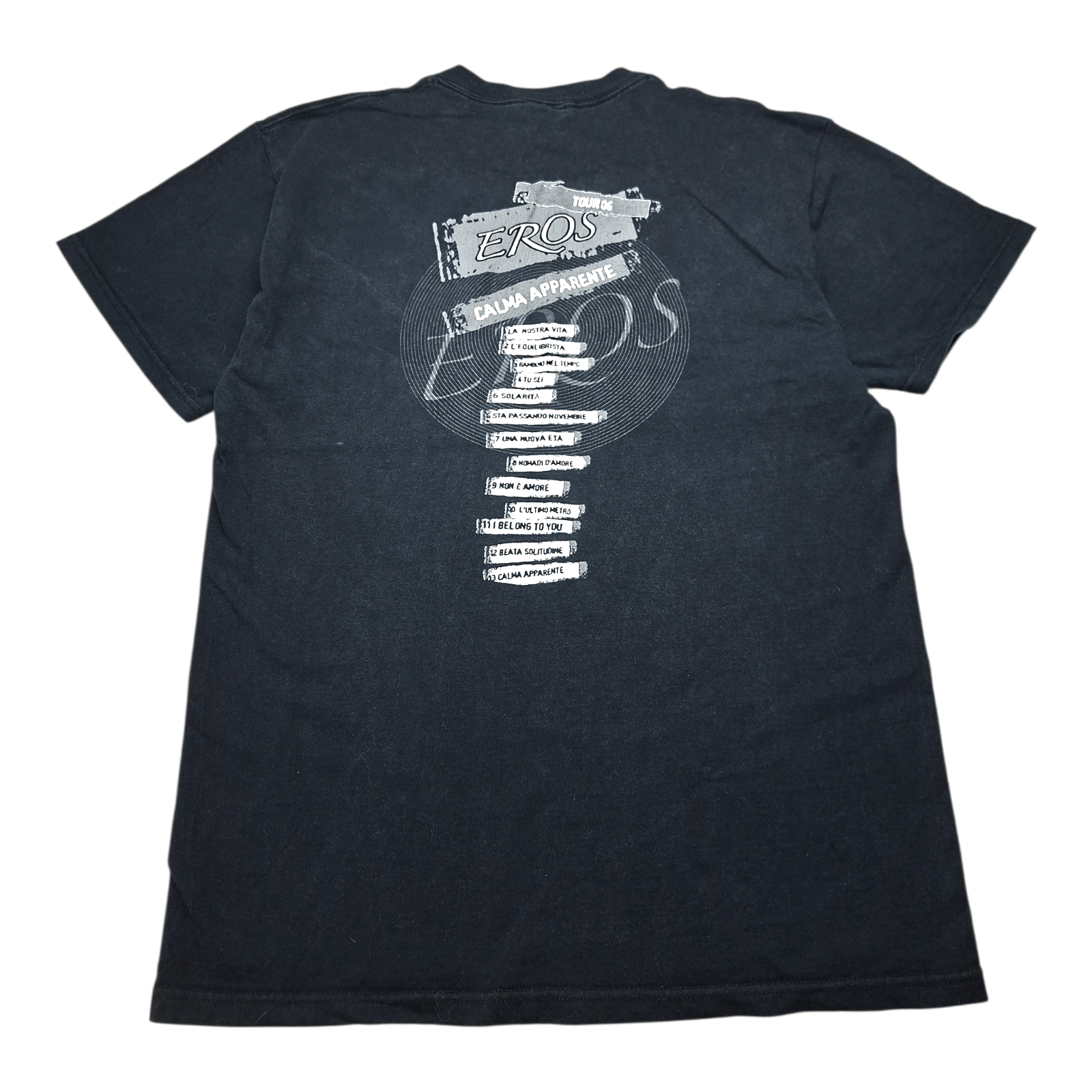 Fruit Of The Loom Vtg 2006 Eros Ramazzotti Calma Apparente Tour T-Shirt L Size US L / EU 52-54 / 3 - 4 Thumbnail