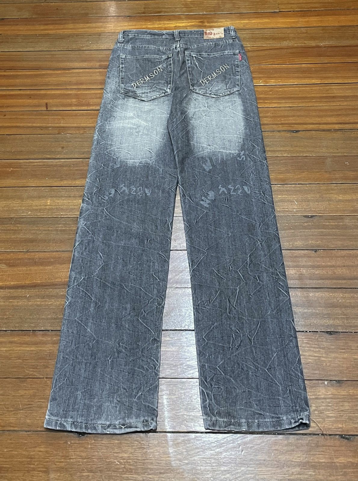 14th Addiction × Japanese Brand × Le Grande Bleu (L.G.B.) Rare Design Vintage Japanese Brand Dermson Jeans 2000s Size US 33 - 2 Thumbnail