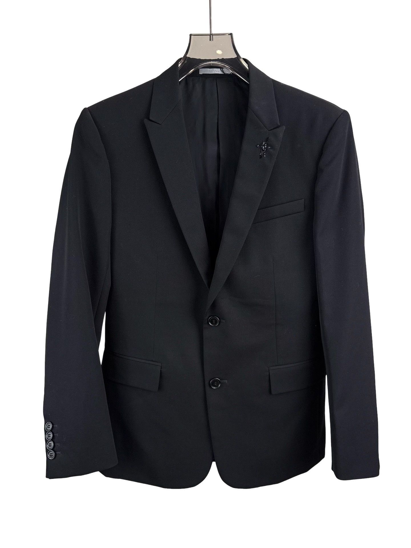 Dior Dior Bee Pin Virgin Wool Blazer 34R Size 34R - 1 Thumbnail