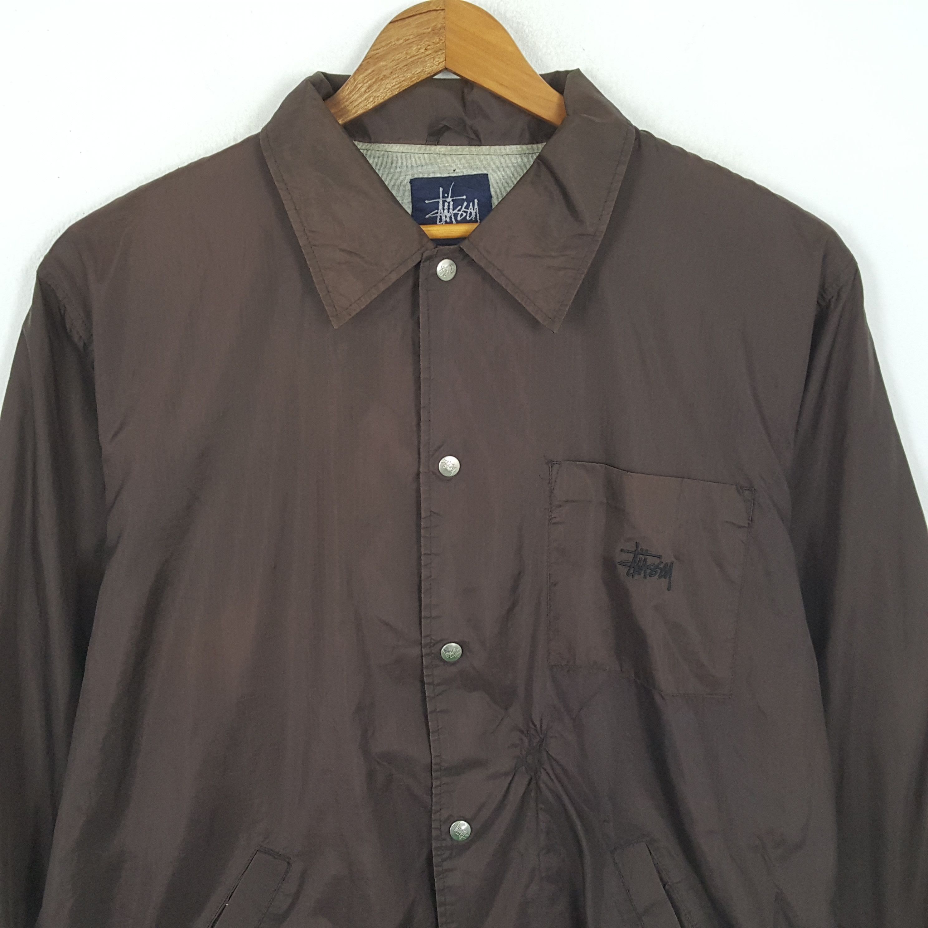 Stussy × Vintage Vintage STUSSY Streetwear Skateboard Logo Style Jacket Size US XL / EU 56 / 4 - 4 Thumbnail