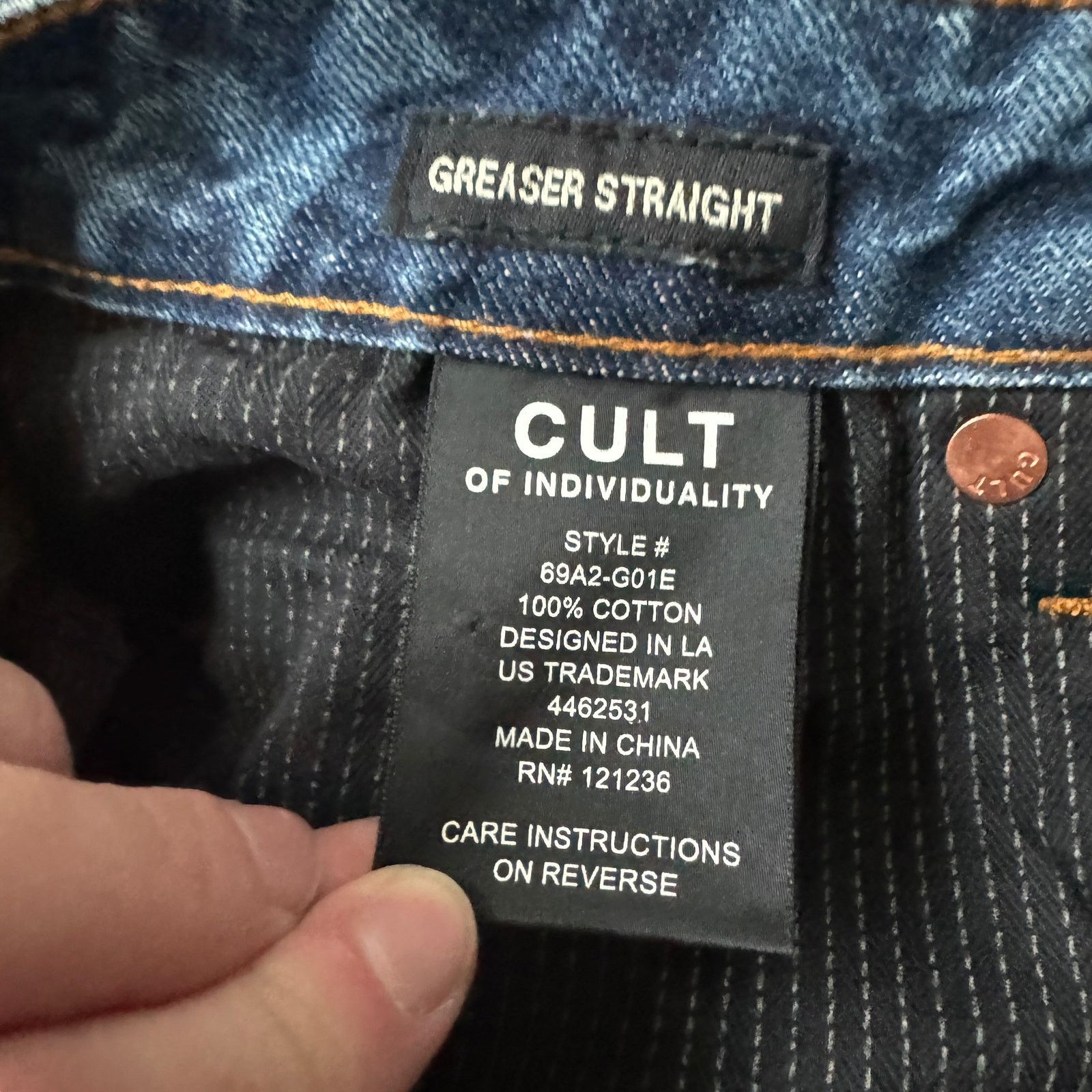 Cult Of Individuality Cult of Individuality Greaser Jeans Ripped Japanese Denim Size US 30 / EU 46 - 7 Thumbnail