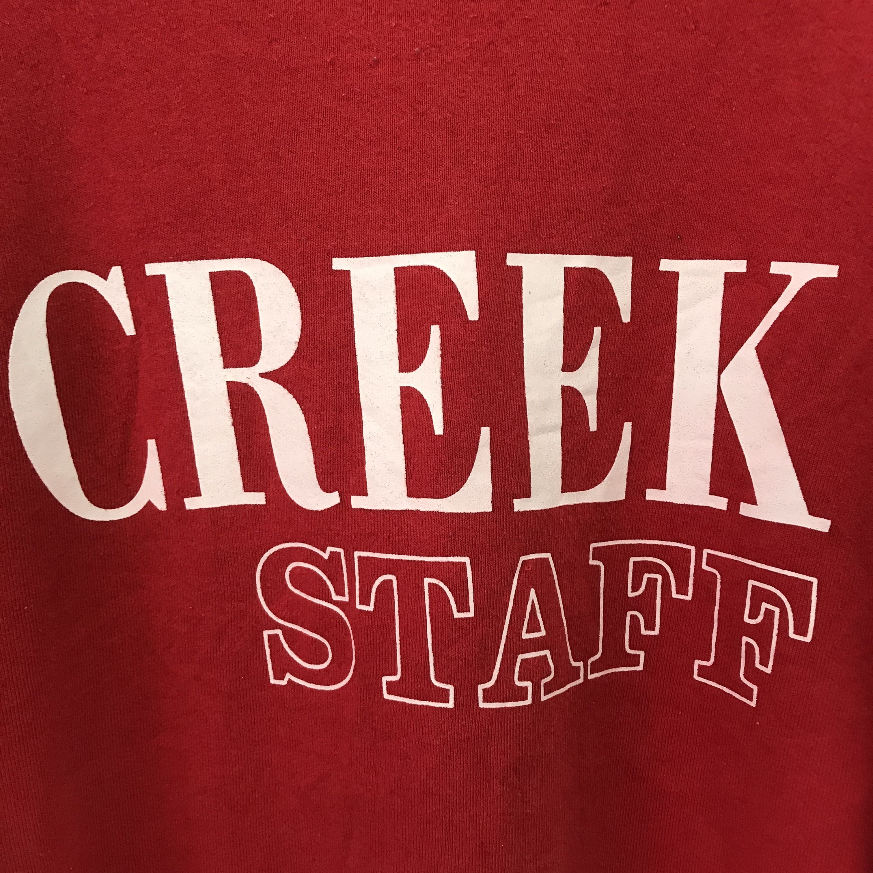 Vintage Vintage 90's Creek Staff Red Sweatshirt - 600 Size US XXL / EU 58 / 5 - 4 Thumbnail