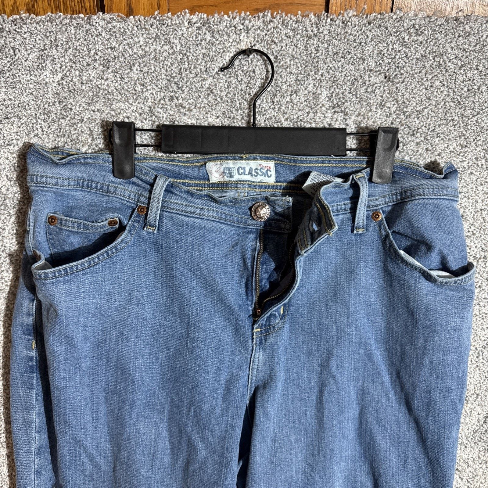 Faded Glory Lot of 2 Faded Glory Mom Jeans Womens 16W Plus Petite Size 38" / US 16 / IT 52 - 8 Thumbnail