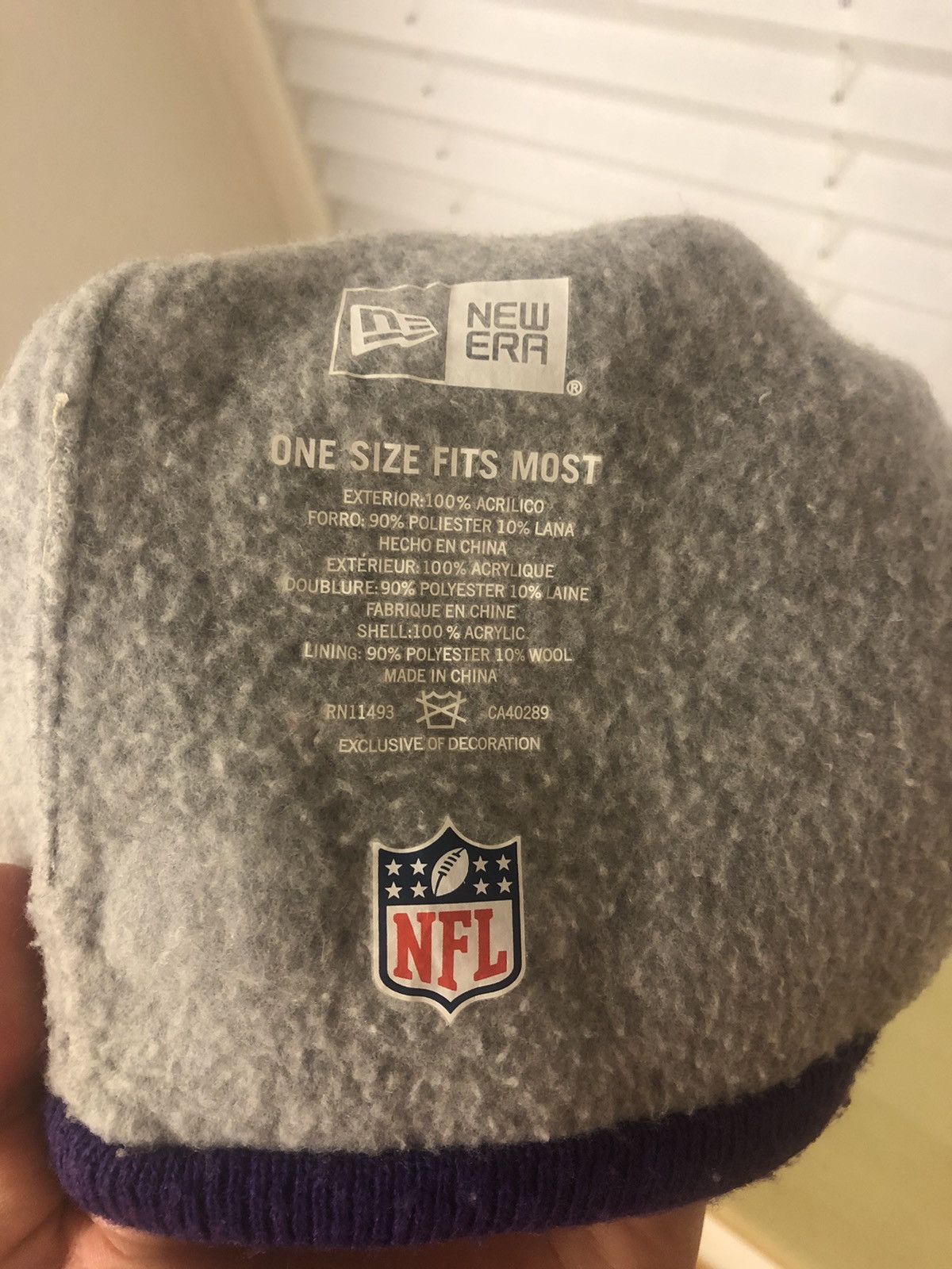 New Era × Vintage NEW ERA MINNESOTA VIKINGS VINTAGE NFL BEANIE HAT Size ONE SIZE - 5 Thumbnail