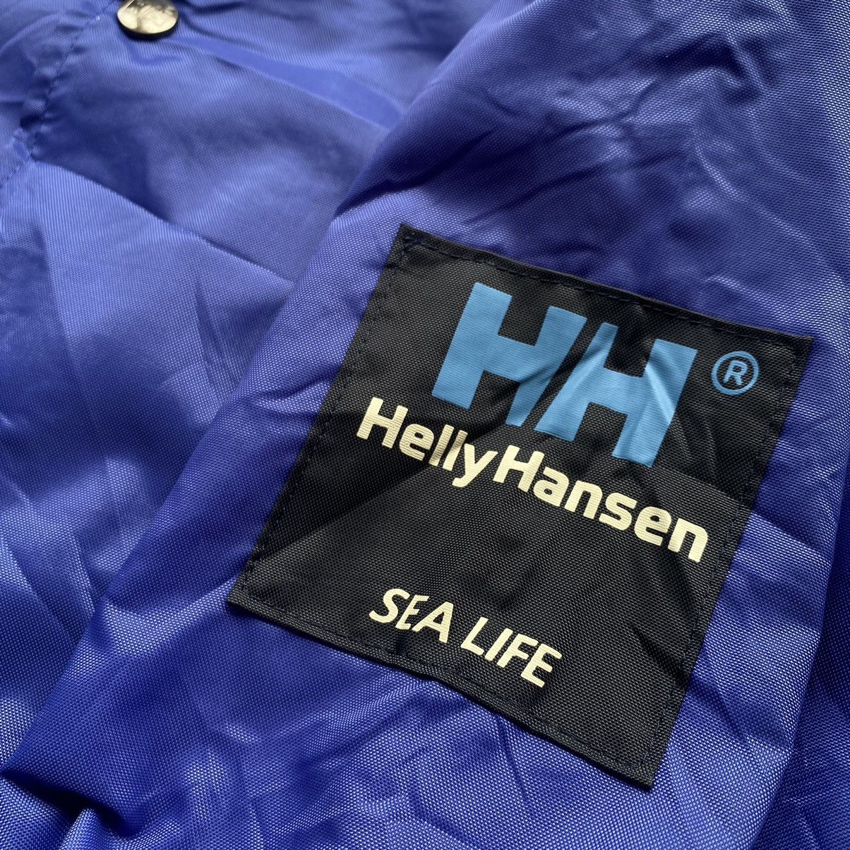 Helly Hansen × Japanese Brand × Vintage 🔥VINTAGE HELLY HANSEN COACH JACKET RARE BLUE Size US L / EU 52-54 / 3 - 3 Thumbnail