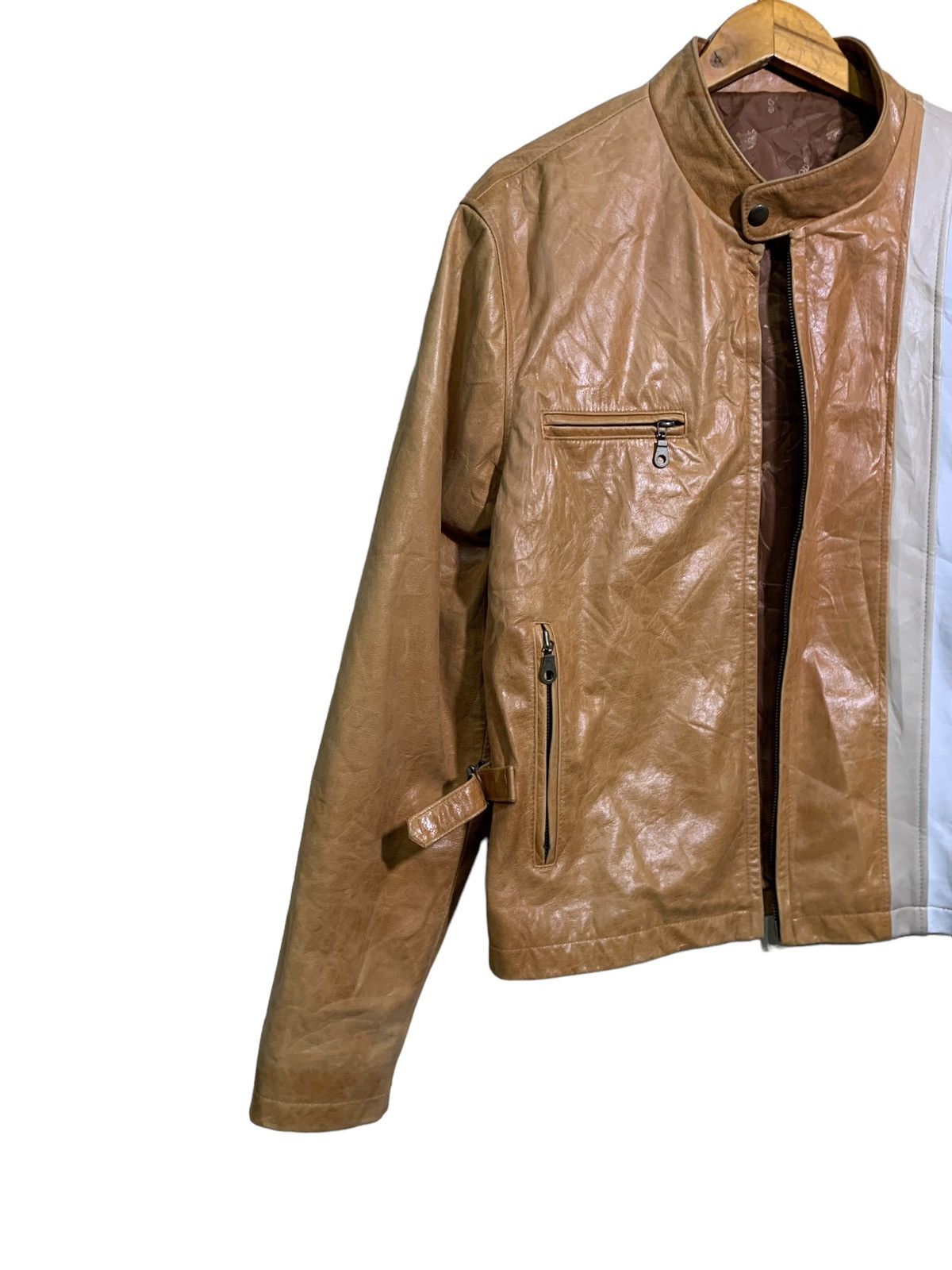 Genuine Leather 🔥RICHWOOD LEATHER JACKETS CAFERACER Size US M / EU 48-50 / 2 - 2 Thumbnail