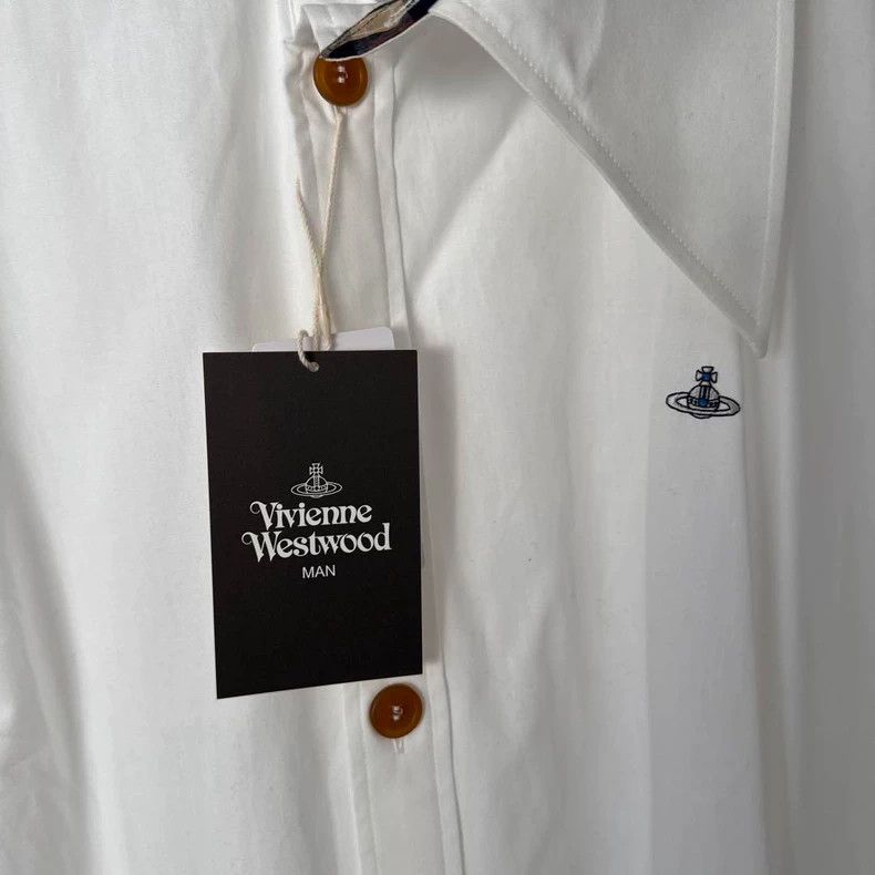 Vivienne Westwood Vivienne Westwood sizeF White asymmetrical collar shirt wit Size M / US 6-8 / IT 42-44 - 6 Thumbnail