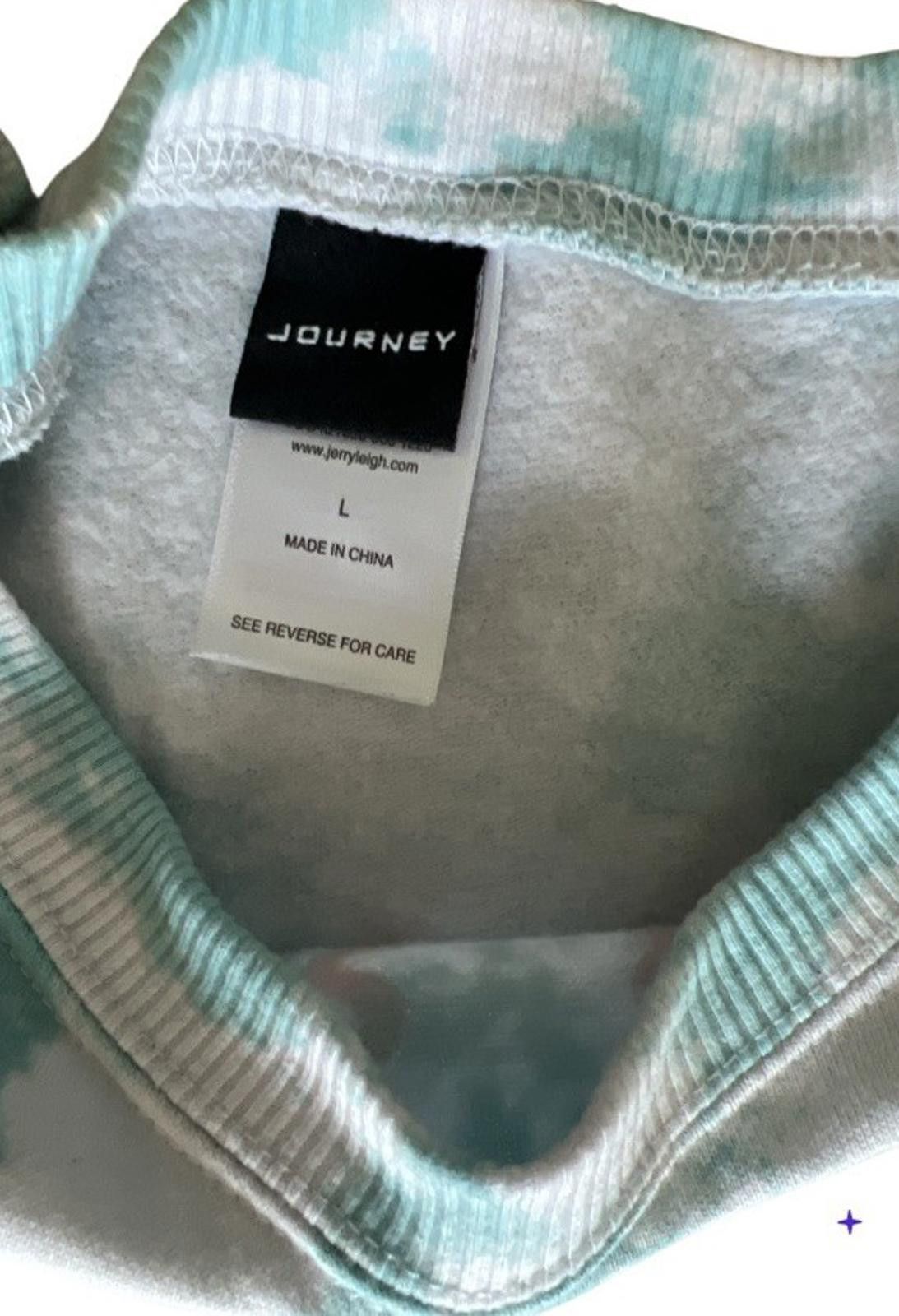 Designer Journey sweatshirt size L tie dye turquoise Size L / US 10 / IT 46 - 3 Thumbnail
