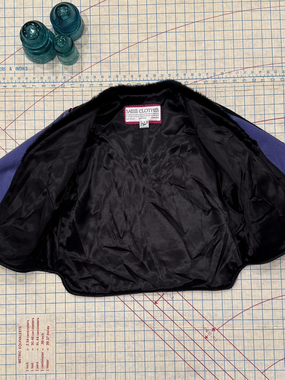 Vintage Samii Clothing Gay Ellis Sheffield Vermont Purple WoolJacket Size S / US 4 / IT 40 - 8 Thumbnail