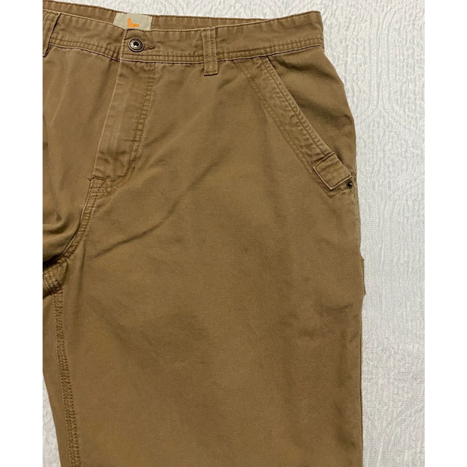 Vintage Field & Stream Carpenter Pants Men's 38×30 Brown Relaxed Straight Pants Size US 38 / EU 54 - 2 Thumbnail