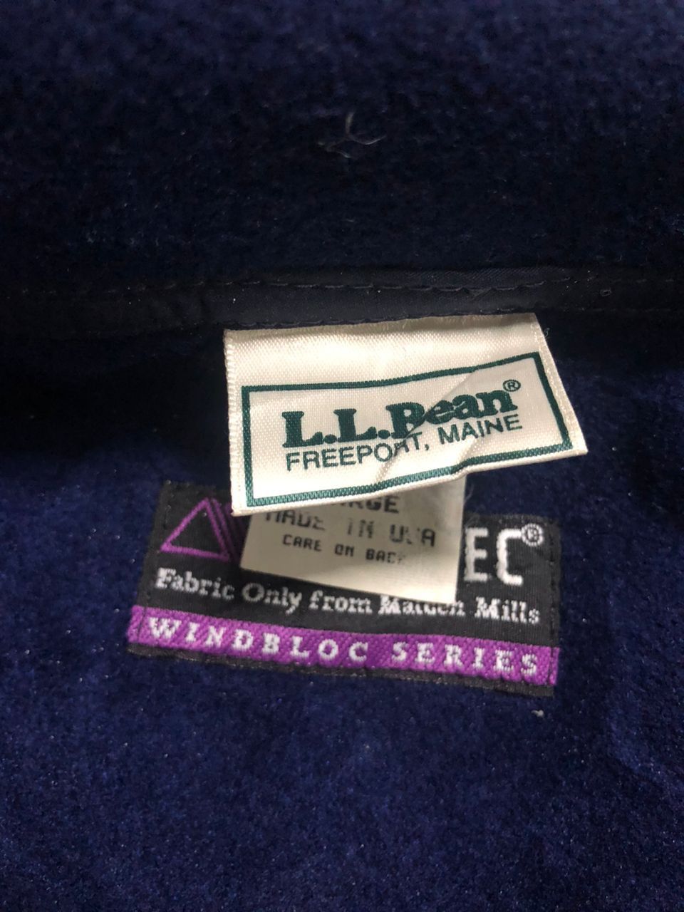 L.L. Bean × Polartec × Vintage Vintage LLBean Polartec WindblocSeries Zipper Jacket Fleece Size US L / EU 52-54 / 3 - 10 Thumbnail