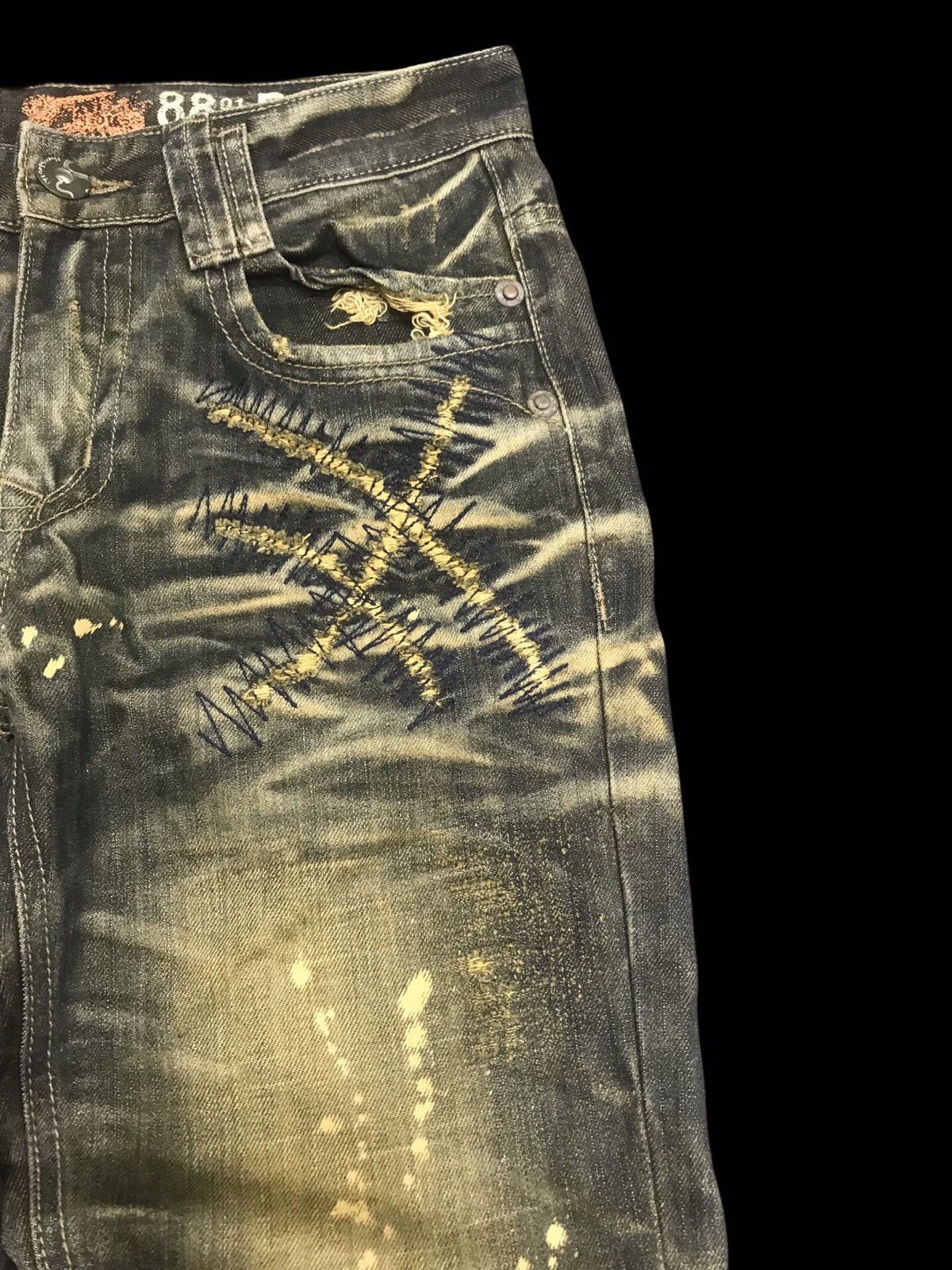 Seditionaries 💥DENIM ART💥SDS SEDITIONARIES ART DISTRESSED DENIM F264 Size US 30 / EU 46 - 3 Thumbnail