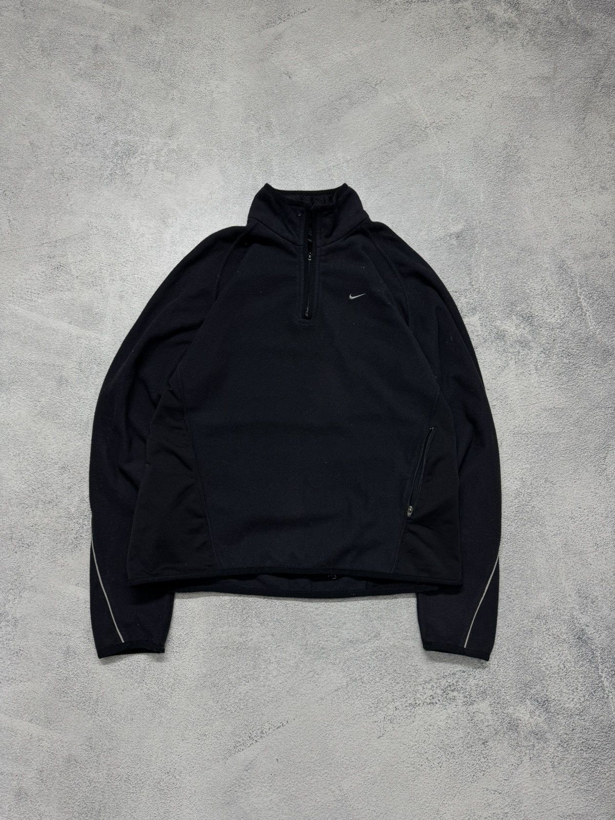 Nike Vintage Y2k Nike Fleece Swoosh 1/4 Zip Sweatshirt 90’s Size M / US 6-8 / IT 42-44 - 4 Thumbnail